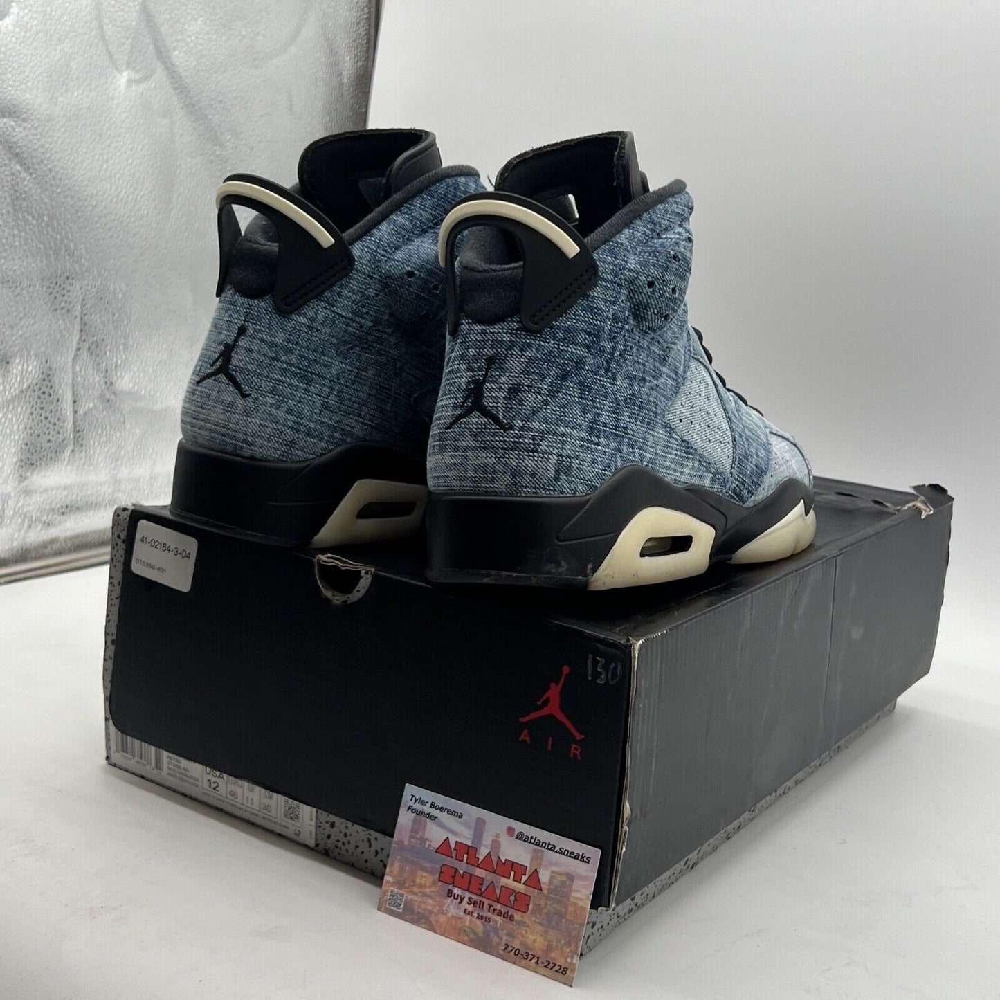 Size 12 - Air Jordan 6 Retro Washed Denim (CT5350-401)