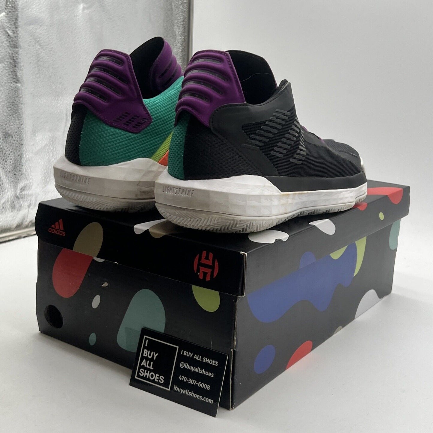 Size 11 - Adidas Dame 6 Purple Tongue (EH2071)