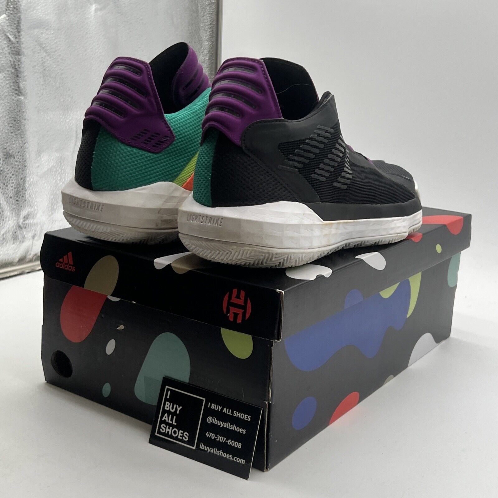 Size 11 - Adidas Dame 6 Purple Tongue (EH2071)