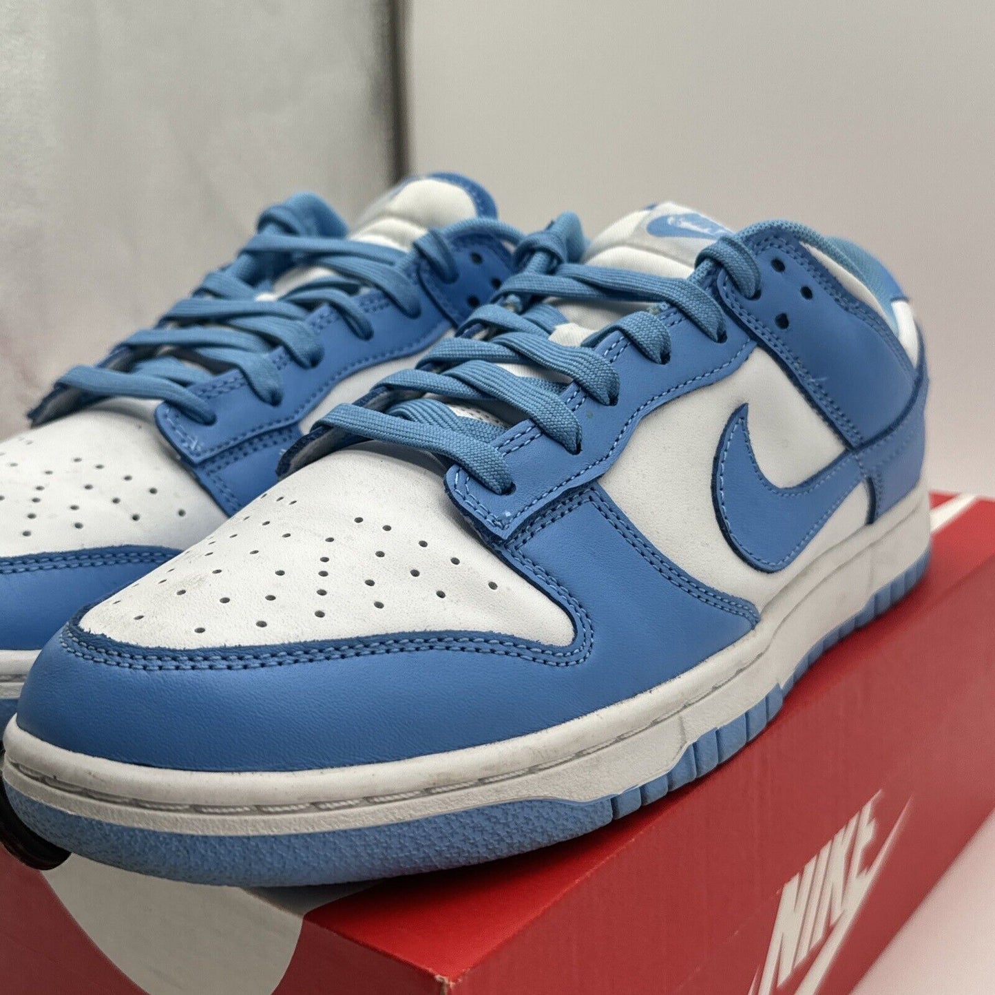 Nike Dunk Low Retro "UNC" 2021 - Size 11 - DD1391 102 Blue White Tar Heels Lthr