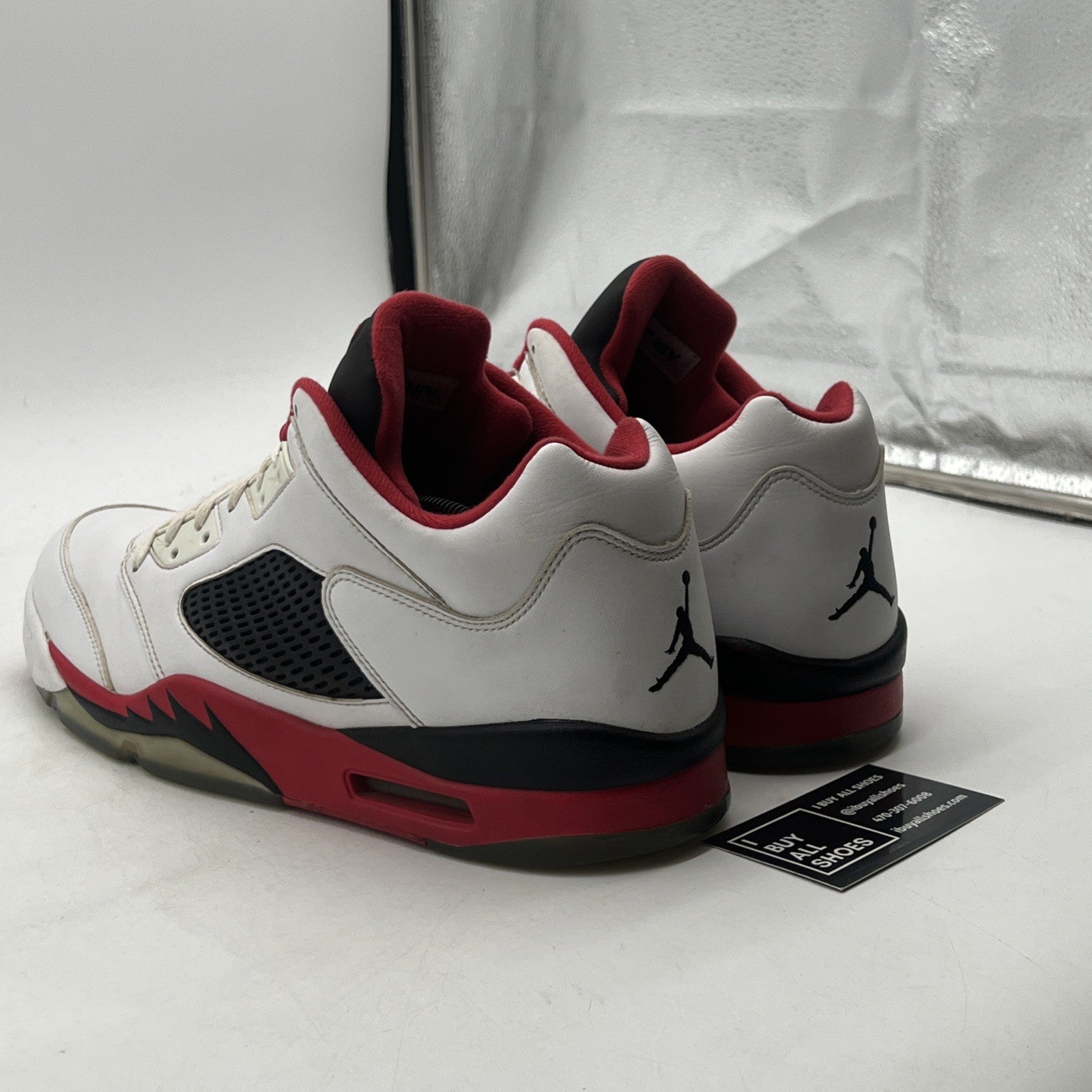 Size 13 - Air Jordan 5 Retro 2016 Low Fire Red (819171-101)