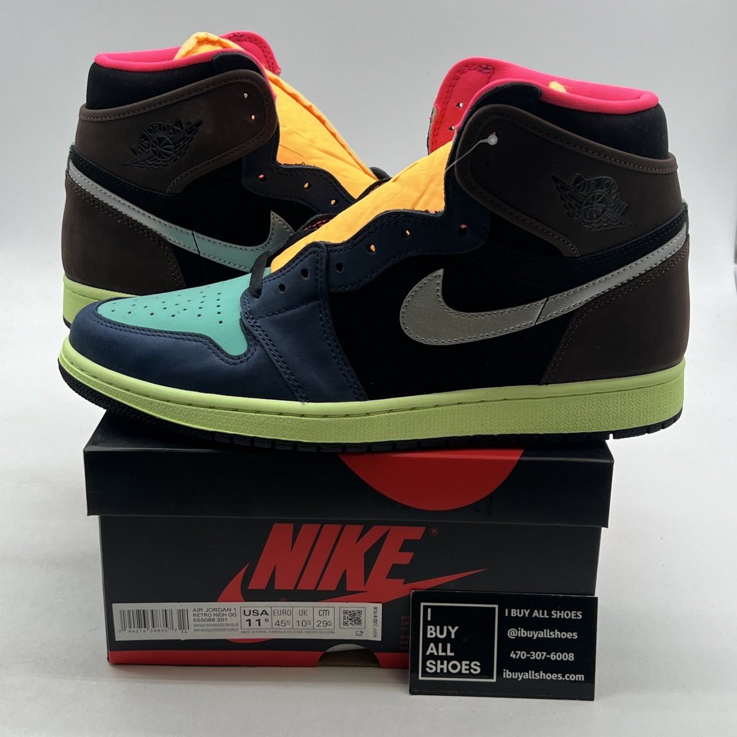 Size 11.5 - Air Jordan 1 Retro High Tokyo Bio Hack (555088-201)