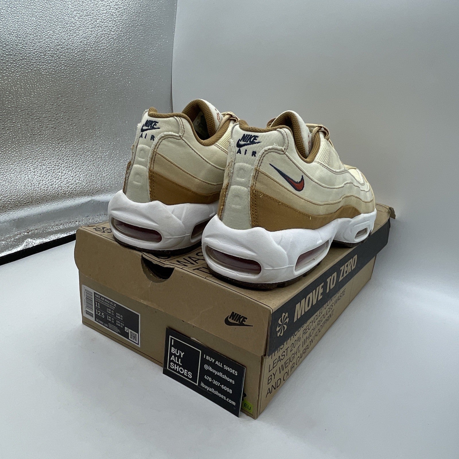 Size 11 - Nike Air Max 95 SE Cork Brown Suede (DC3991-100)