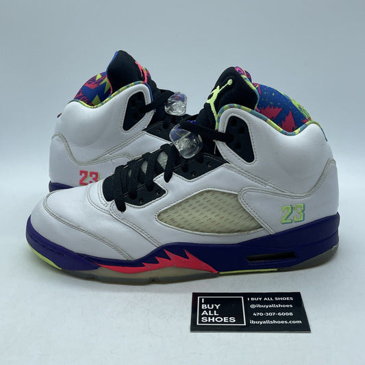 Size 9.5 - Jordan 5 Retro Alternate Bel-Air White Purple Leather (DB3335-100)