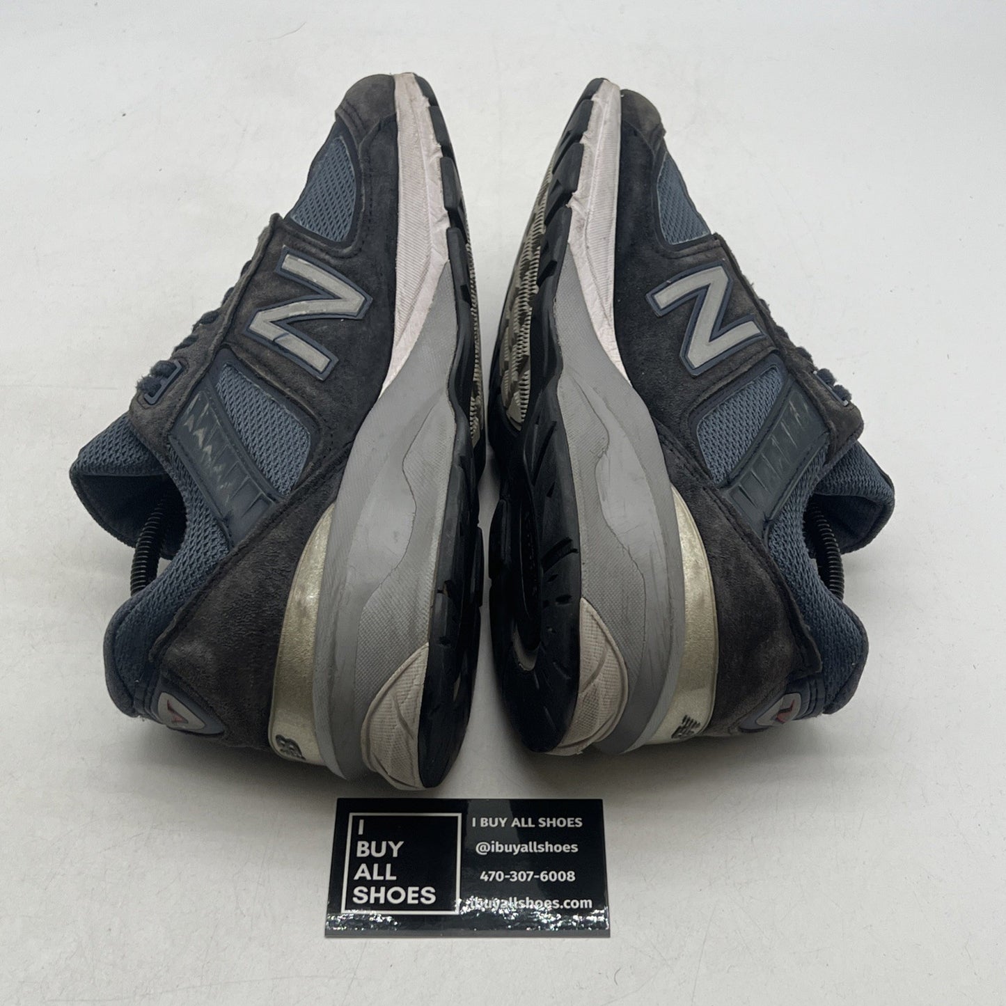 Size 10 - New Balance Men's Made In USA 990V5 (M990NV5) Navy Blue