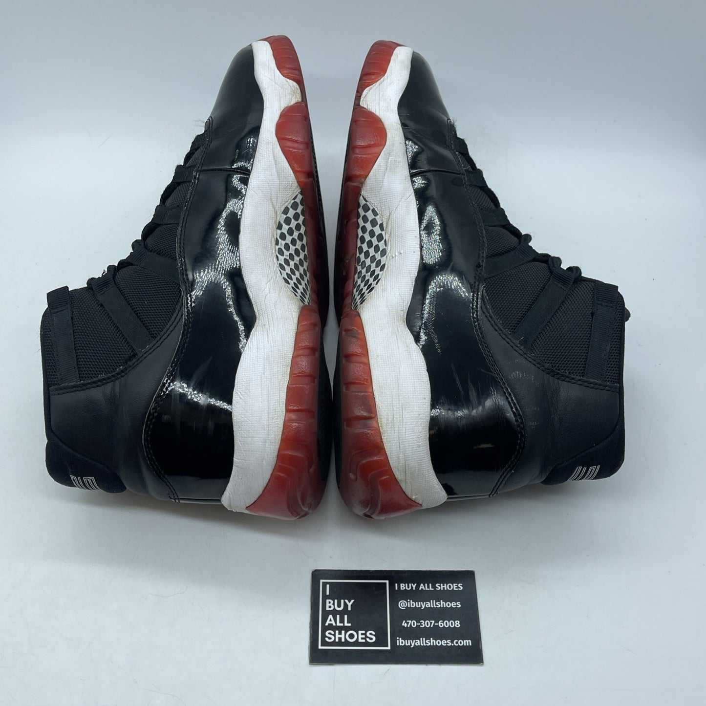 Size 11.5 - Jordan 11 Retro High Bred Black Red Suede Leather (378037-061)