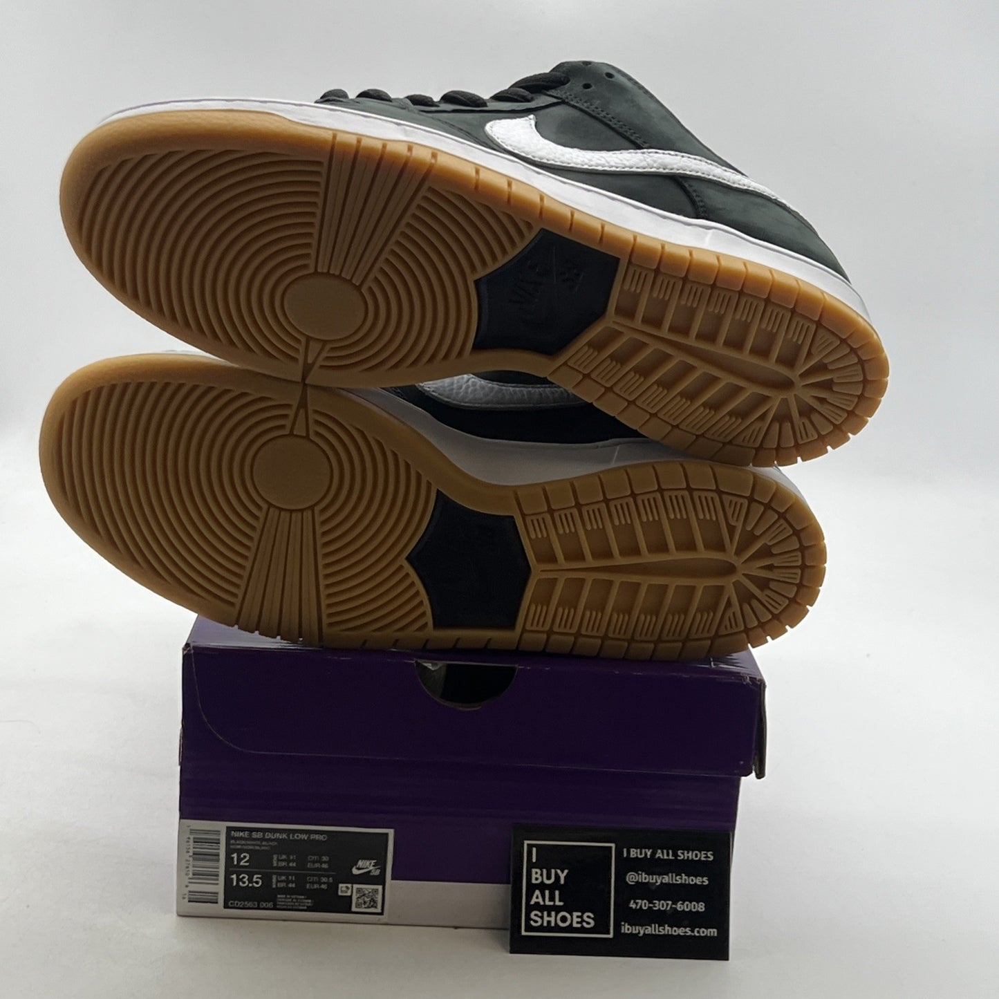 Size 12 - Nike Dunk Low SB Black Gum (CD2563-006)