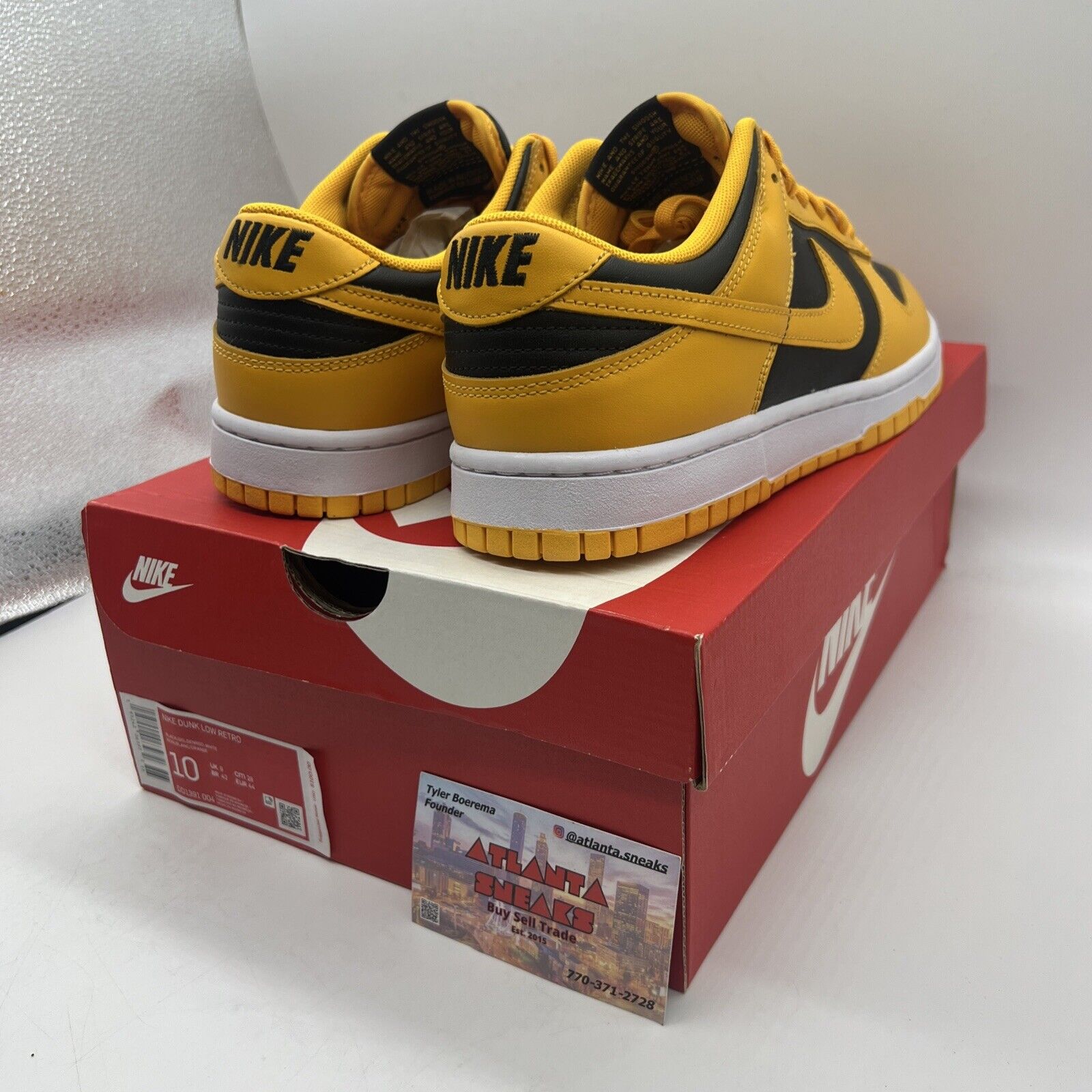 Size 10 - Nike Dunk Low Championship Goldenrod 2021