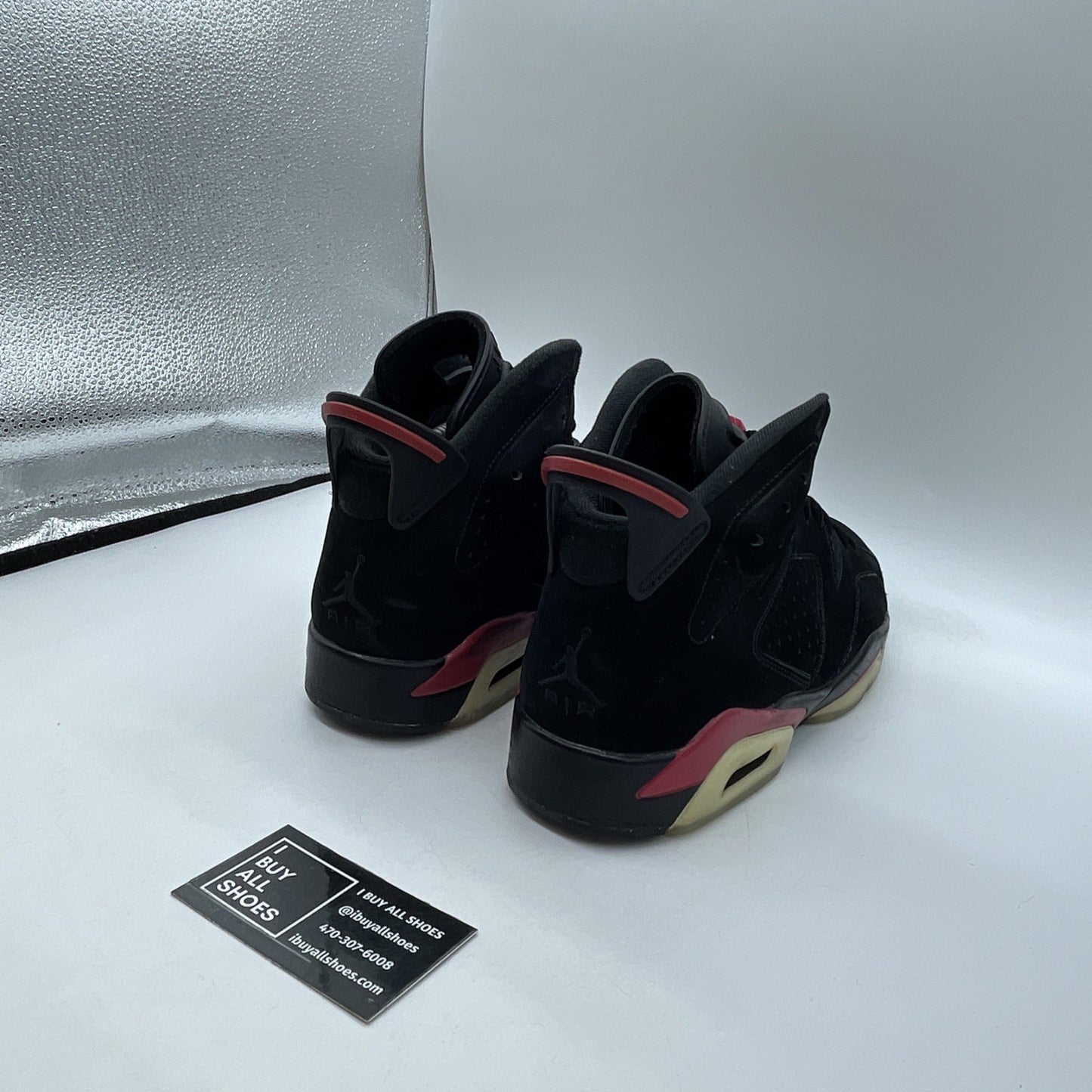 Size 10 - Air Jordan 6 Retro 2010 Varsity Red Black Suede (384664-061)