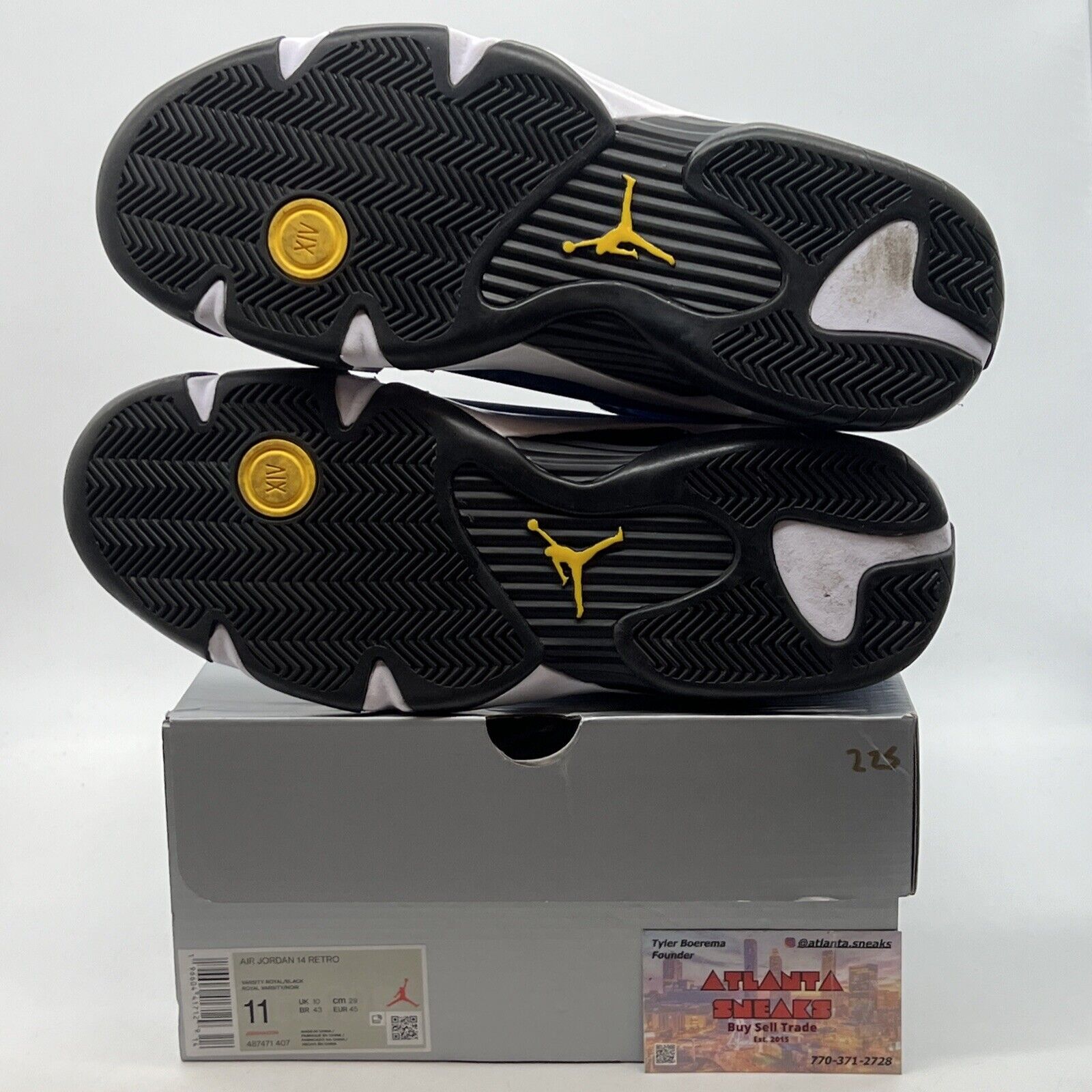 Size 11 - Air Jordan 14 Retro Laney White Black Suede (487471-407)