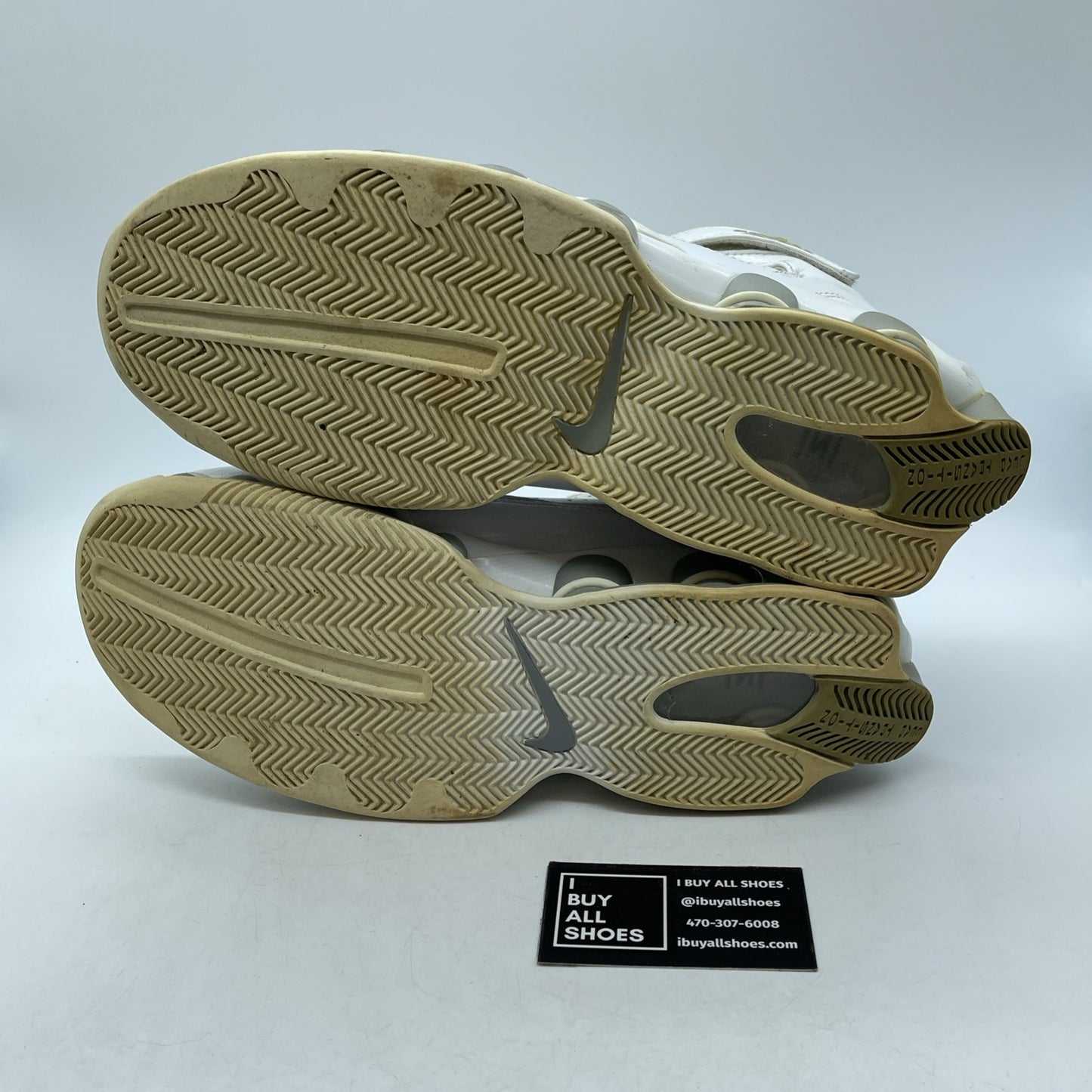 Size 13 -2005 Nike Shox USP White Perforated Basketball Shoes (311738-102)