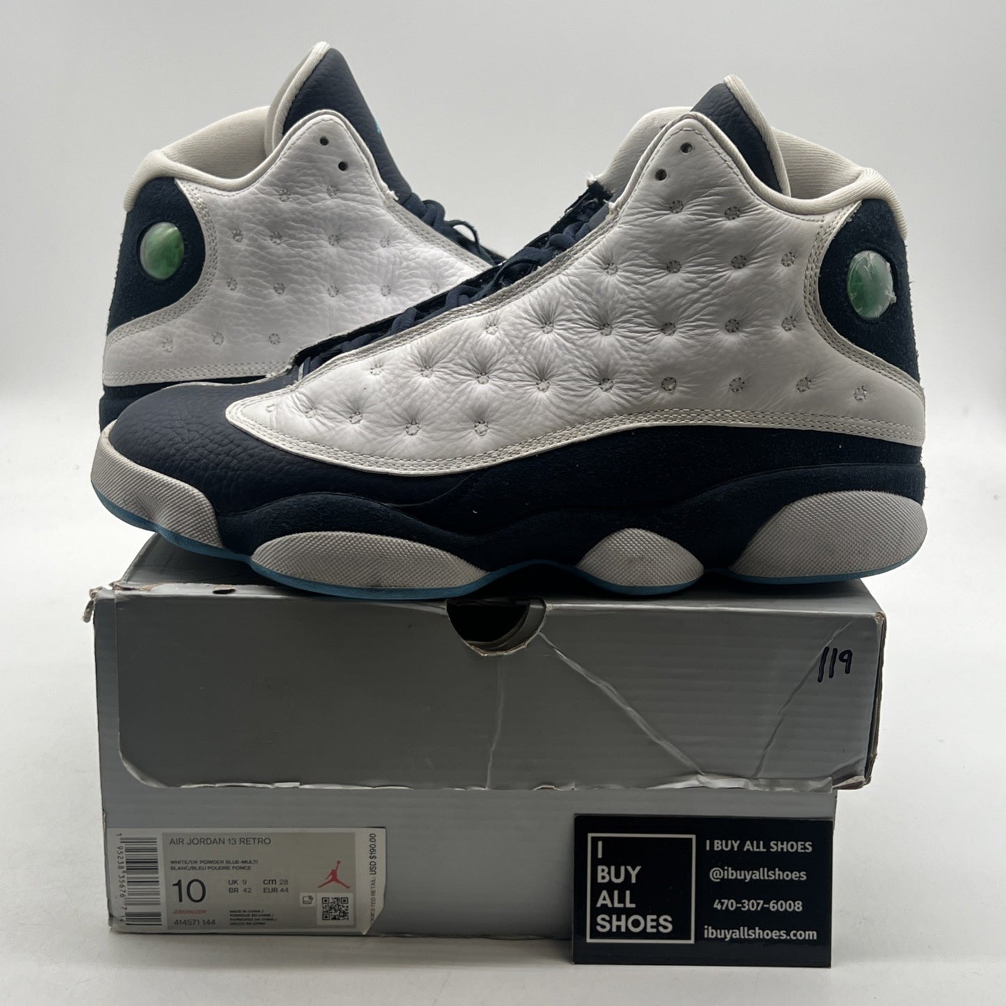 Size 10 - Air Jordan 13 Retro Obsidian (414571-144)