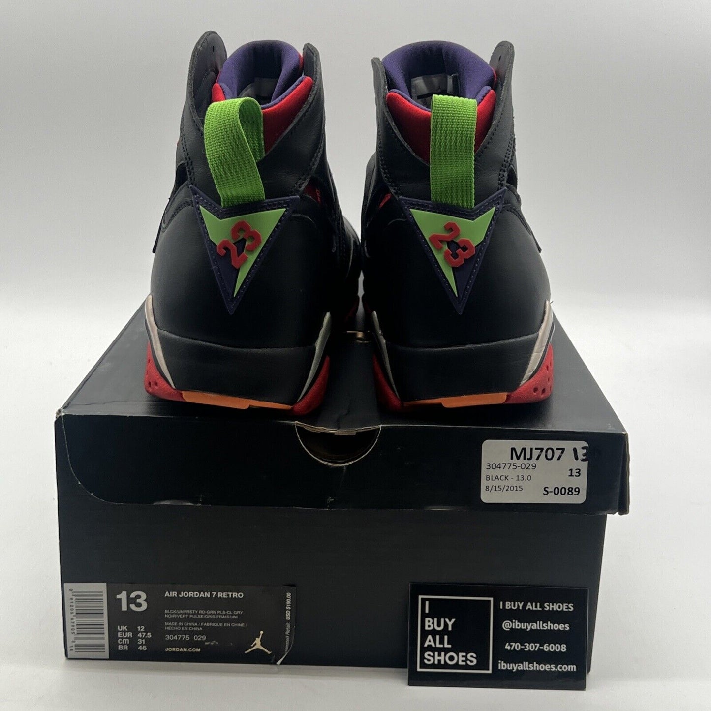 Size 13 - Air Jordan 7 Retro Marvin the Martian (304775-029)