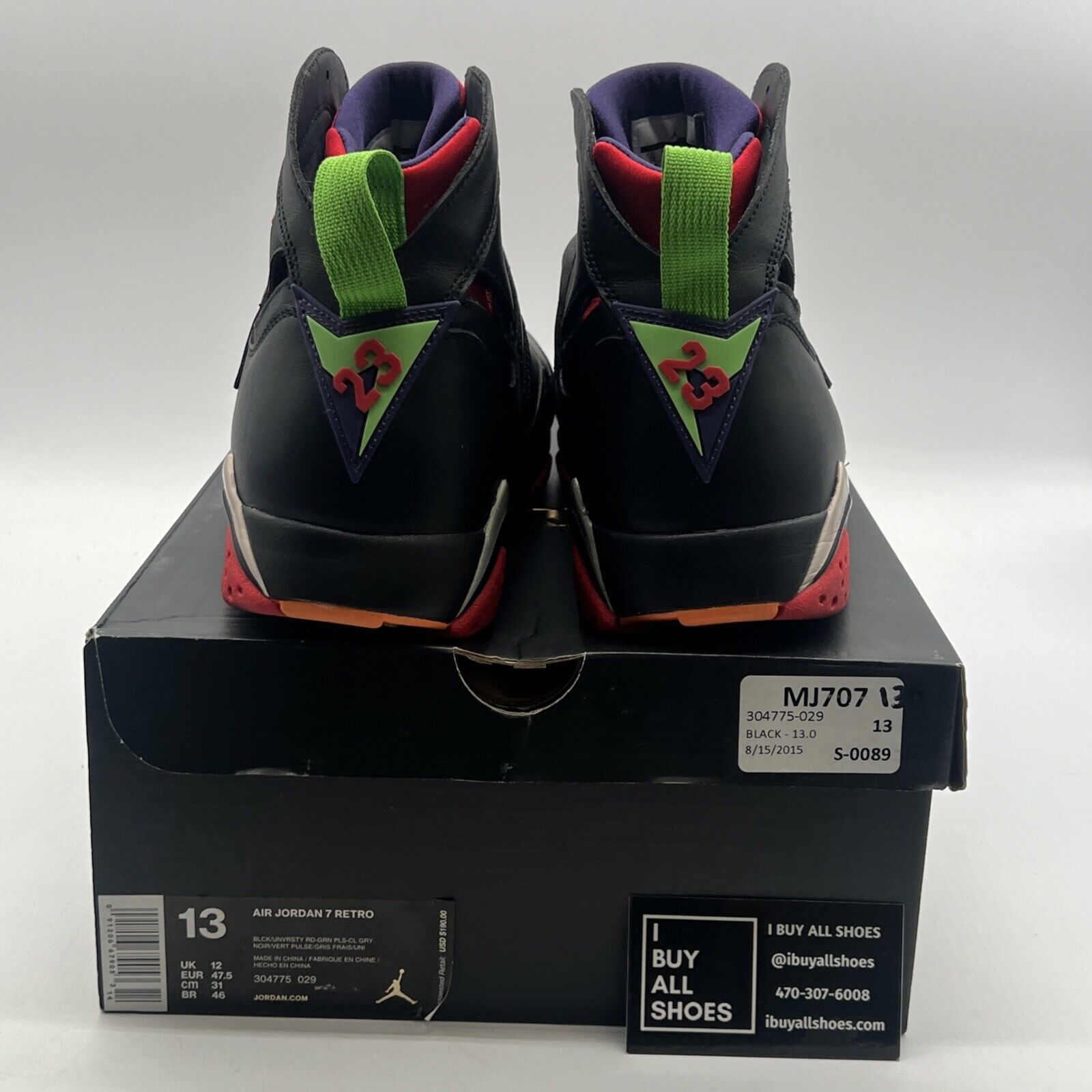 Size 13 - Air Jordan 7 Retro Marvin the Martian (304775-029)