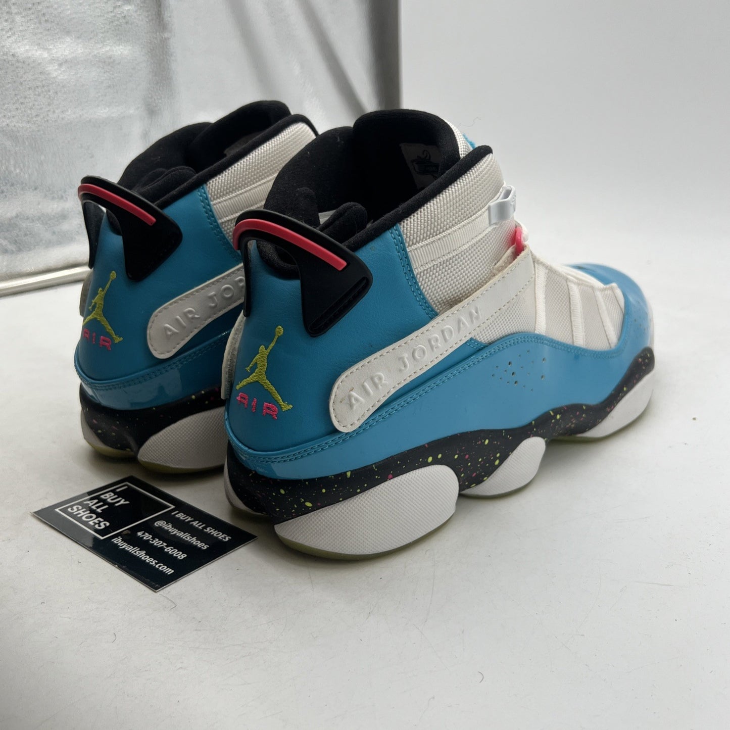 Size 13 - Air Jordan 6 Rings Blue Fury Cyber Pink (CK0018-100)