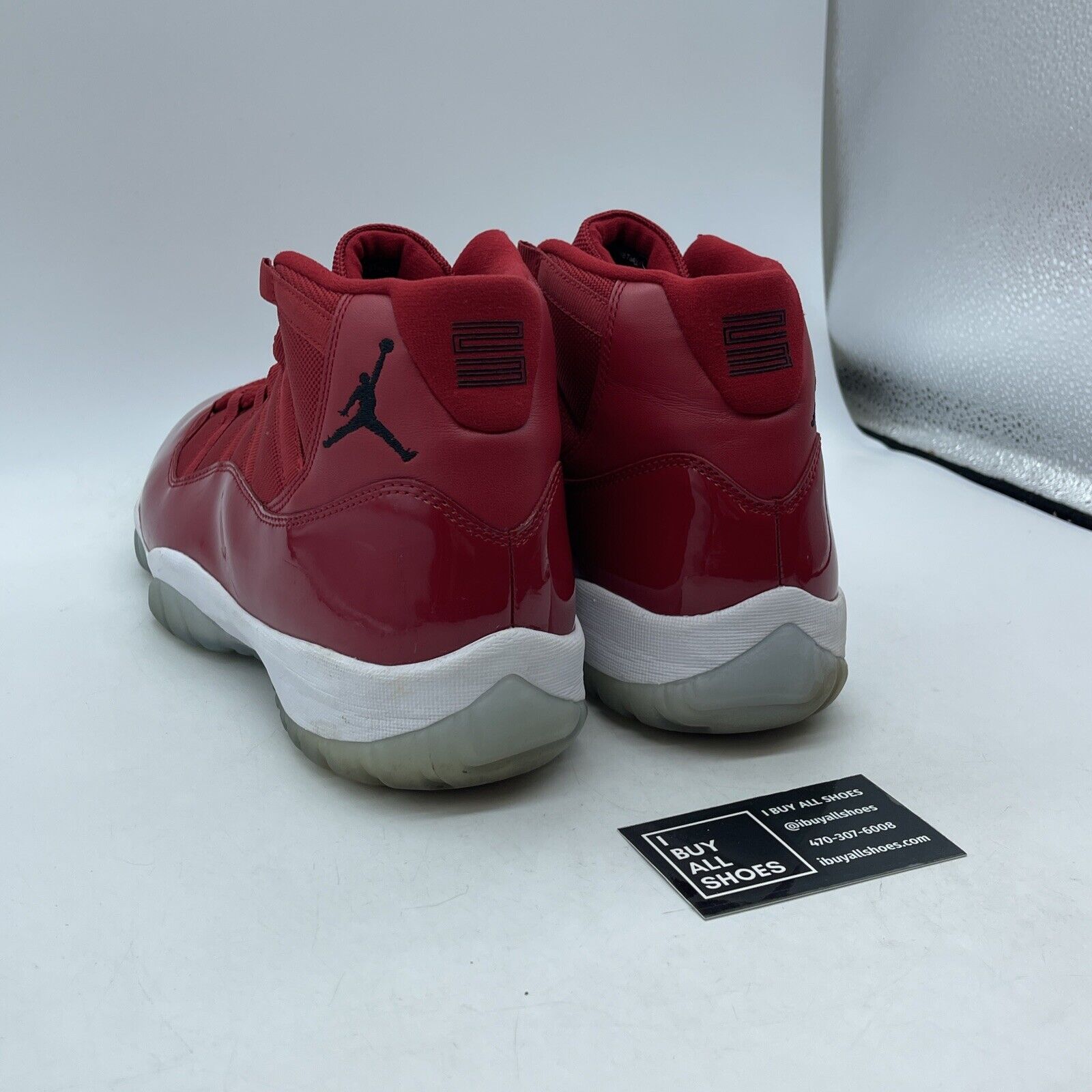 Size 12 - Jordan 11 Retro High Win Like '96 Red Black Suede Leather (378037-623)