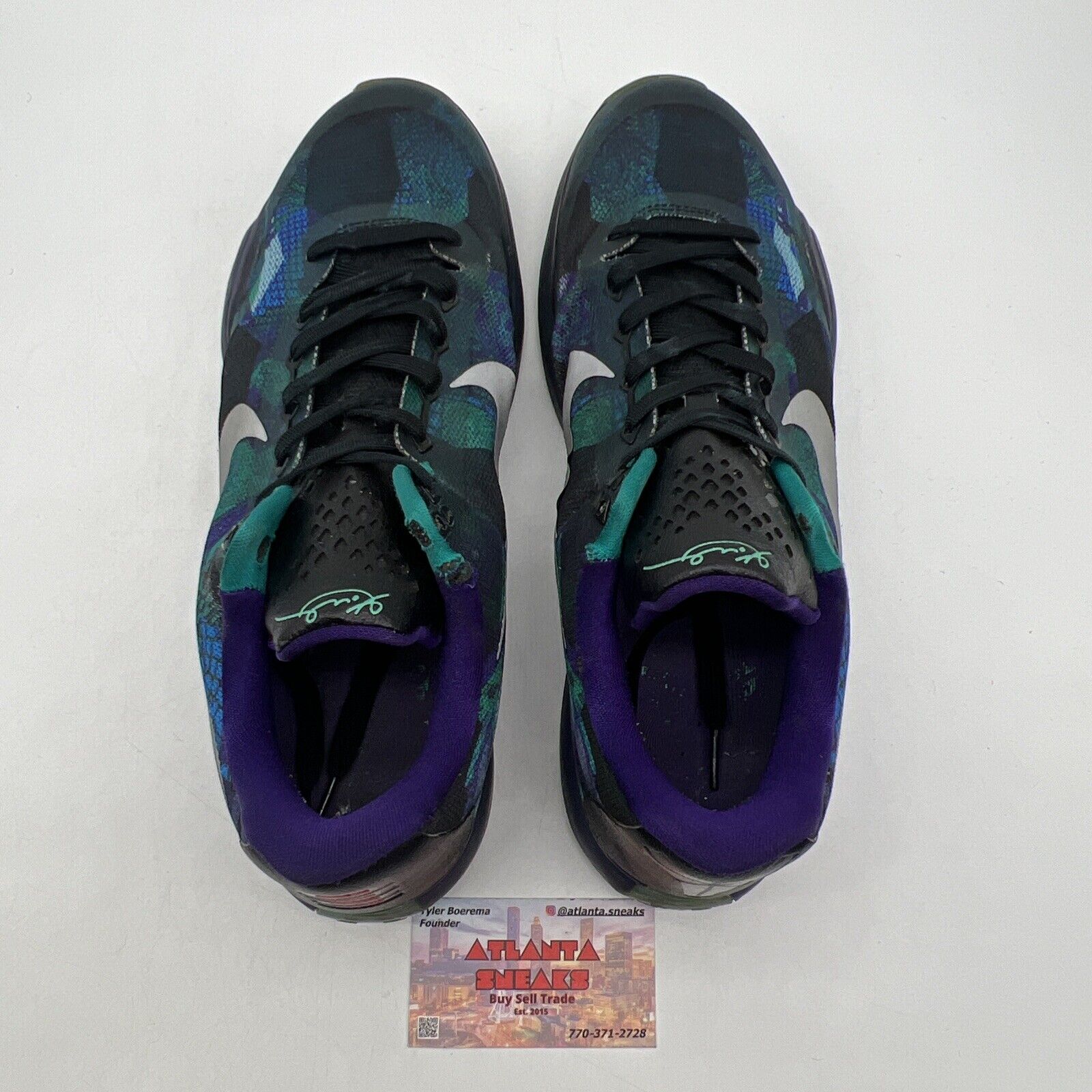 Size 12 - Nike Kobe 10 Overcome Purple Blue Green (705317-305)