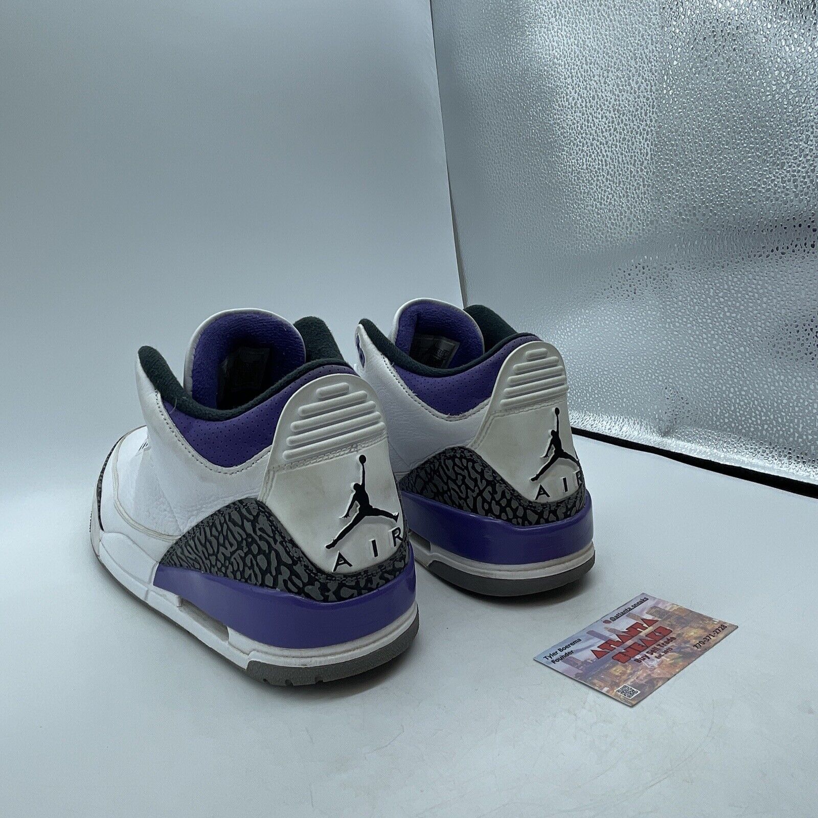 Size 12 - Jordan 3 Retro Mid Dark Iris Purple White Grey Black (CT8532-105)