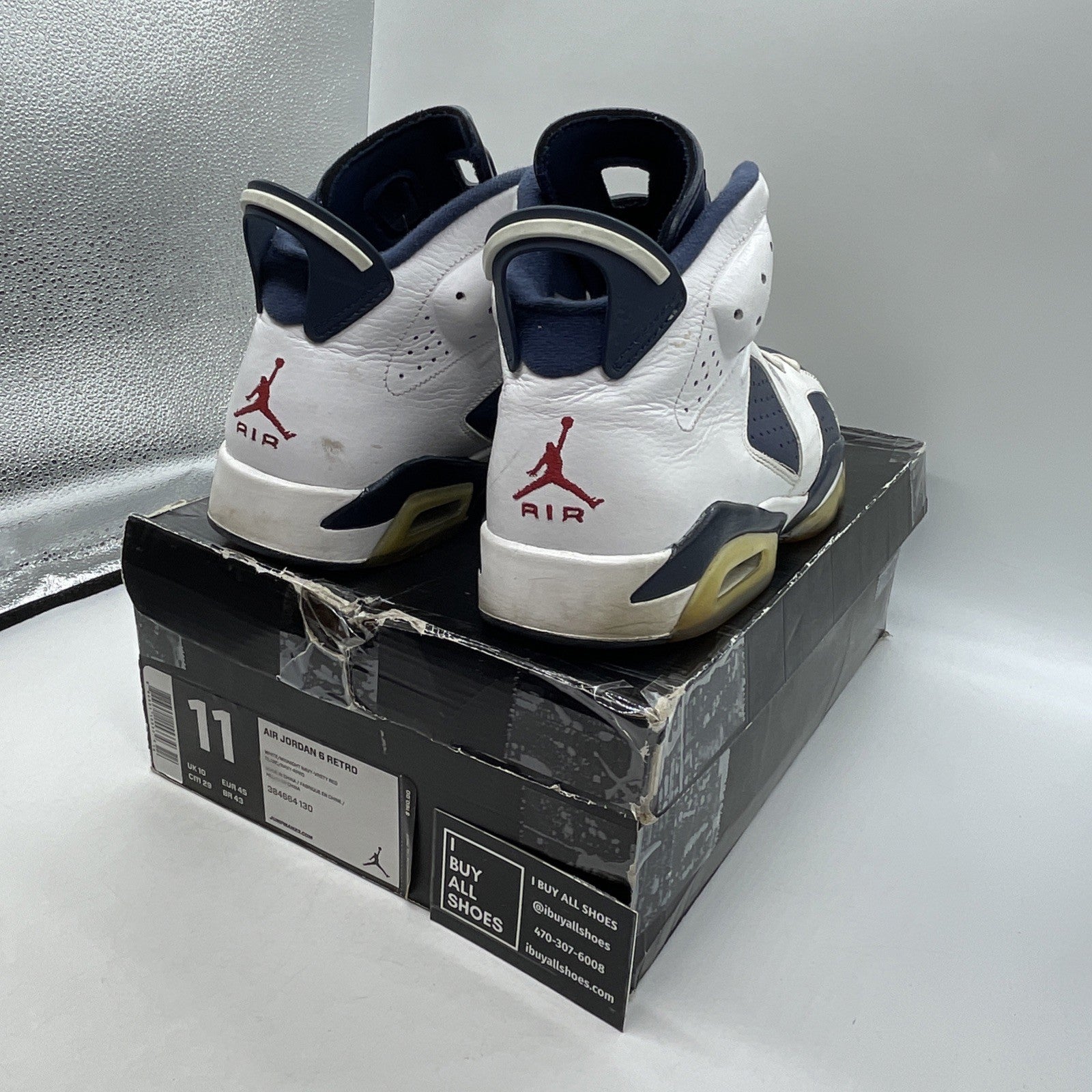 Size 11 - Air Jordan 6 Retro 2012 Olympic (384664-130)
