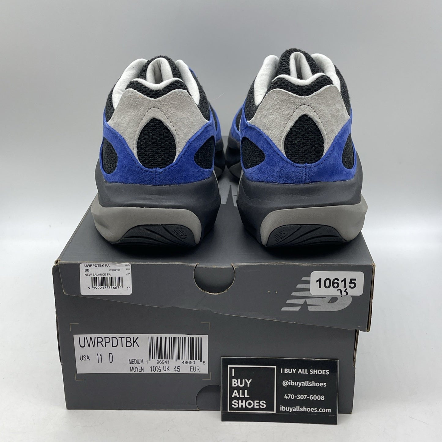 Size 11 - New Balance WRPD Runner Marine Blue Phantom Black Suede (UWRPDTBK)