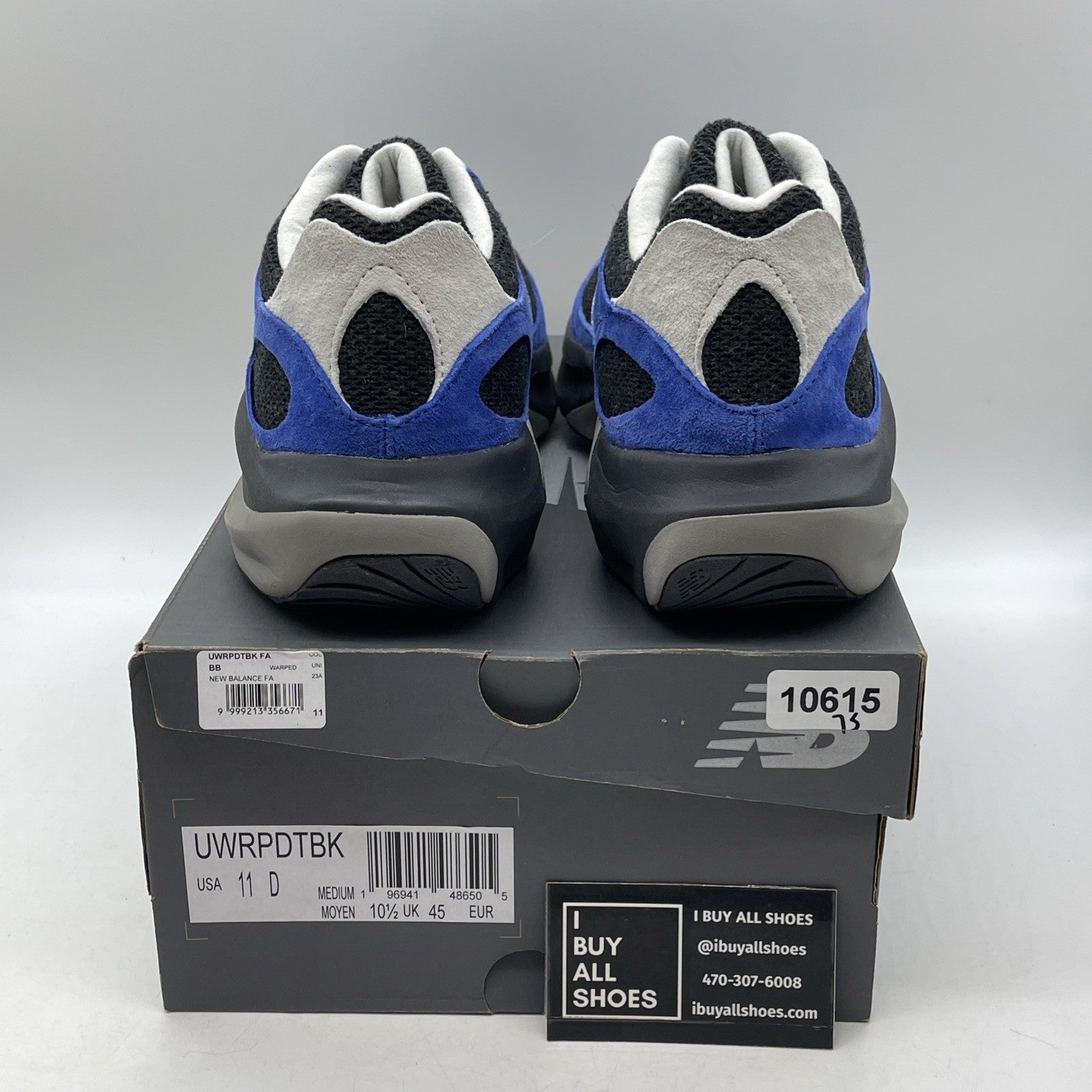 Size 11 - New Balance WRPD Runner Marine Blue Phantom Black Suede (UWRPDTBK)