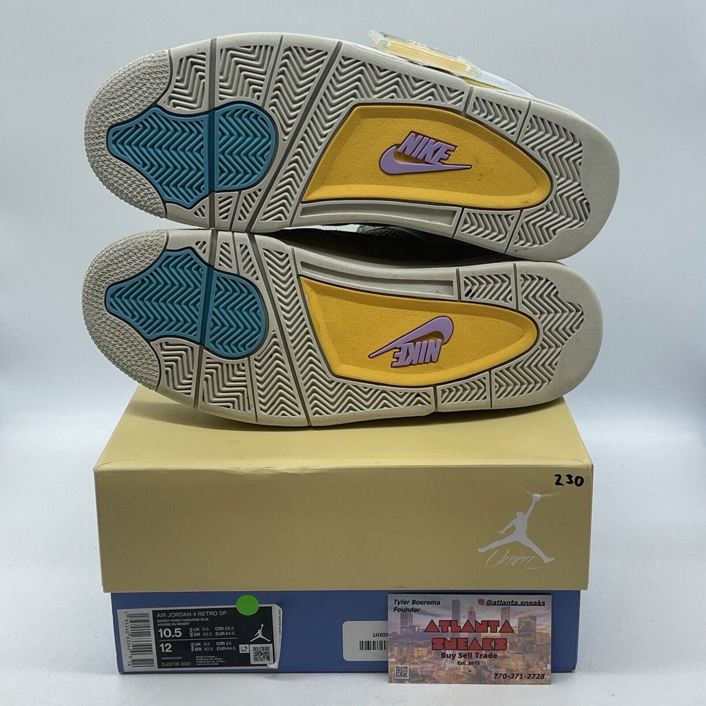 Size 10.5 - Jordan 4 Retro SP x Union 30th Anniversary Suede Leather (DJ5718-300