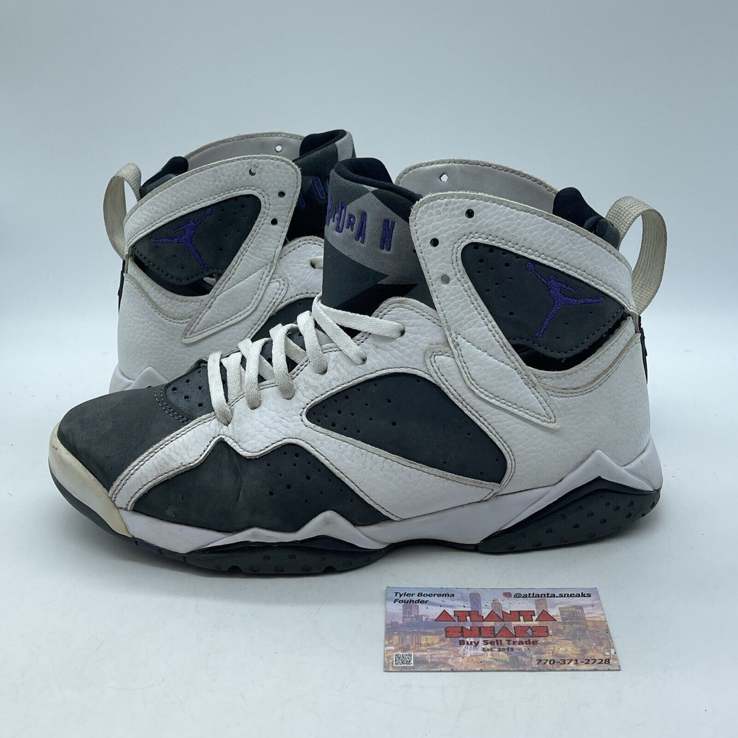 Size 8.5 - Air Jordan 7 Retro 2021 Flint Grey Suede White Leather (CU9307-100)