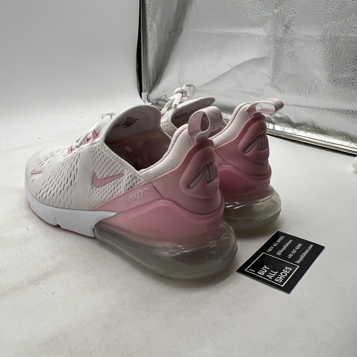Size 12 - Nike Air Max 270 White Medium Soft Pink Pearl Pink (FJ4575-100)