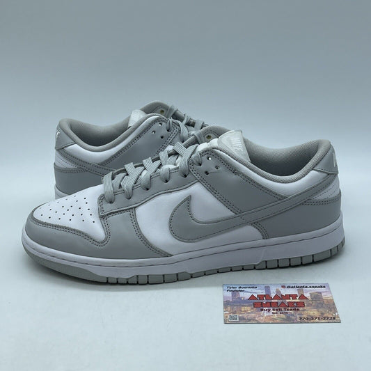 Size 10.5 - Nike Dunk Low Grey Fog White Leather (DD1391-103)