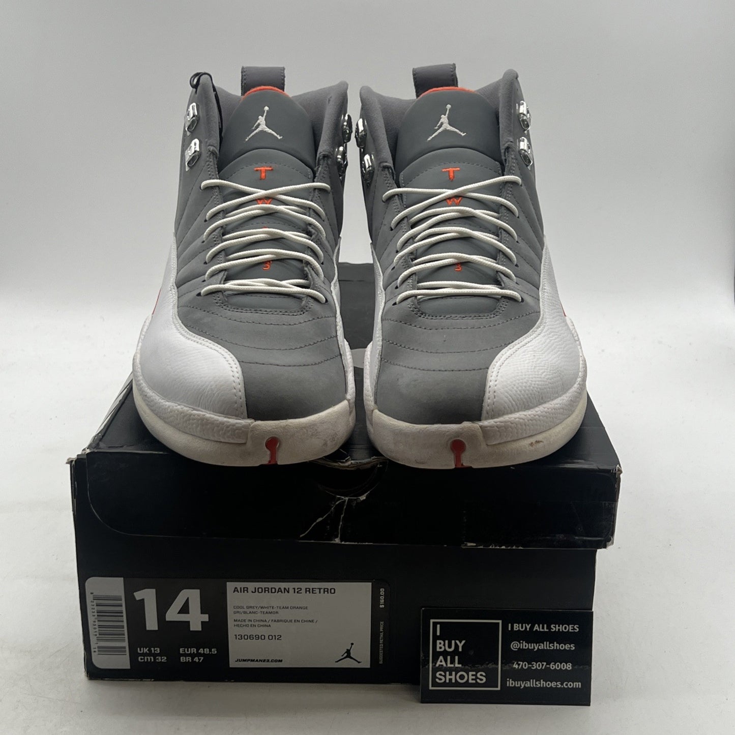 Size 14 - Air Jordan 12 Retro Cool Grey (130690-012)