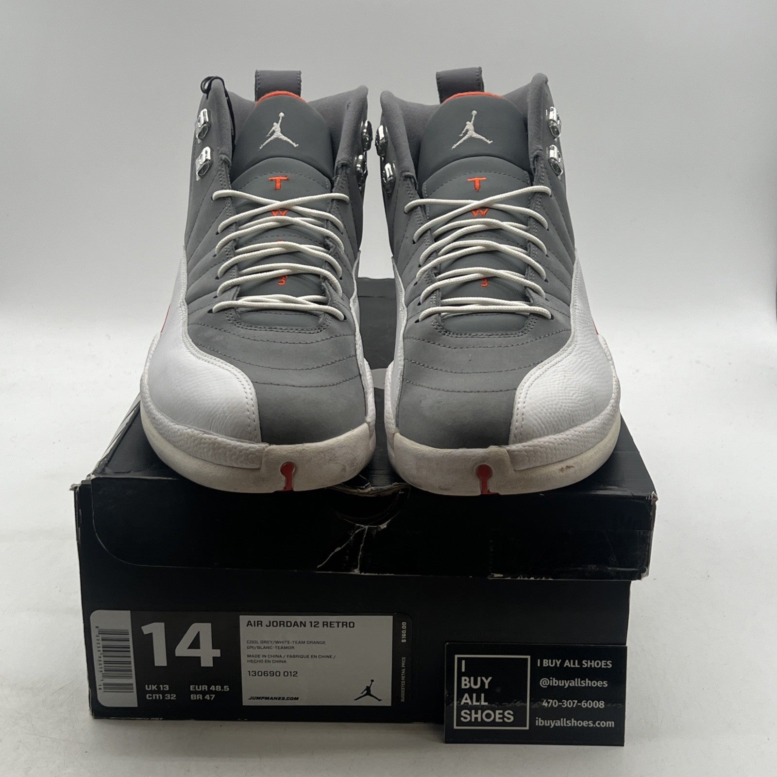 Size 14 - Air Jordan 12 Retro Cool Grey (130690-012)