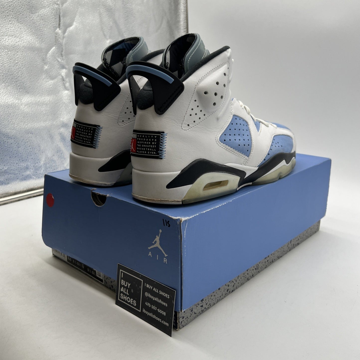 Size 10.5 - Air Jordan 6 Retro Mid UNC Home (CT8529-410)