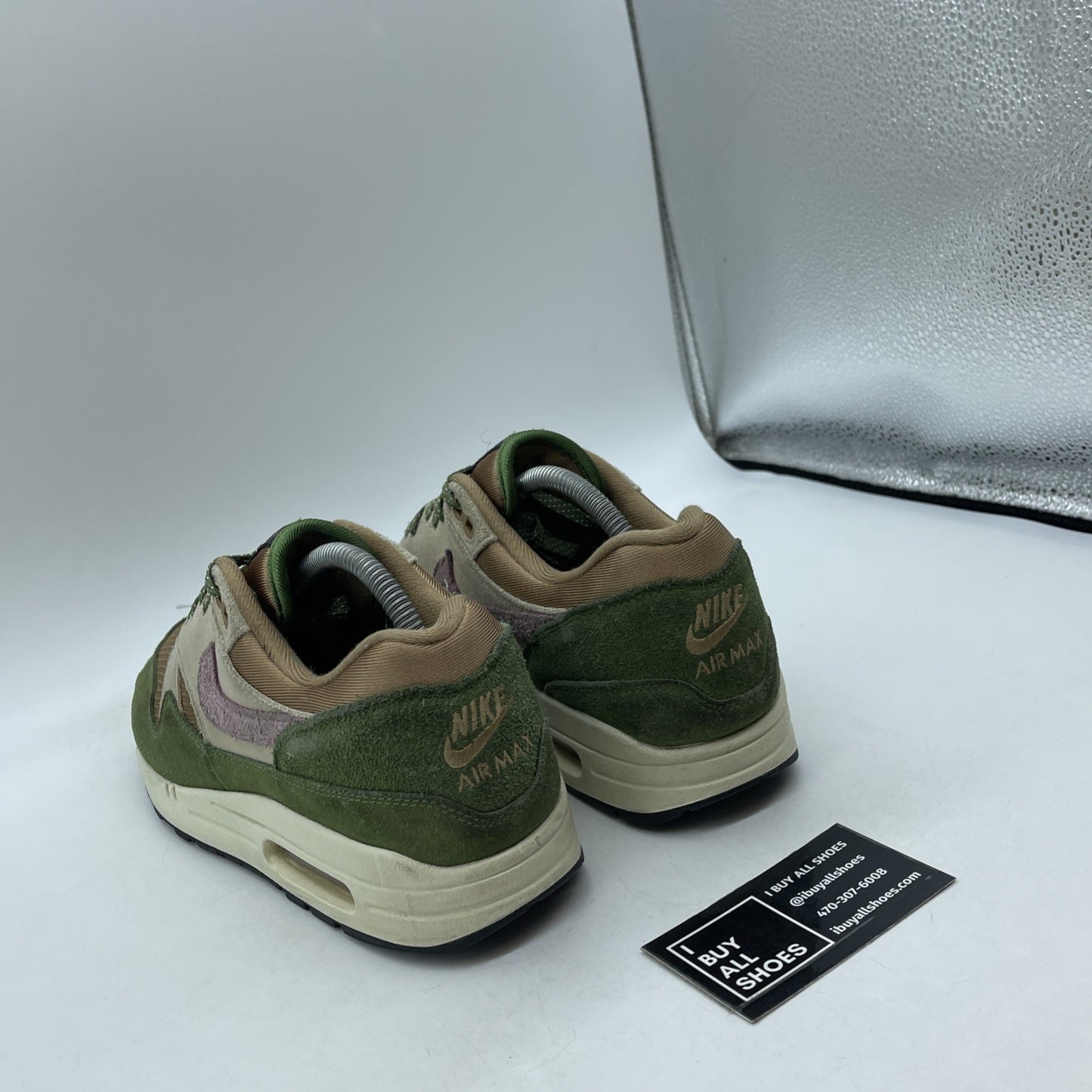 Size 9 - Nike Air Max 1 NH Treeline Green Pink Brown Suede (DR9773-300)
