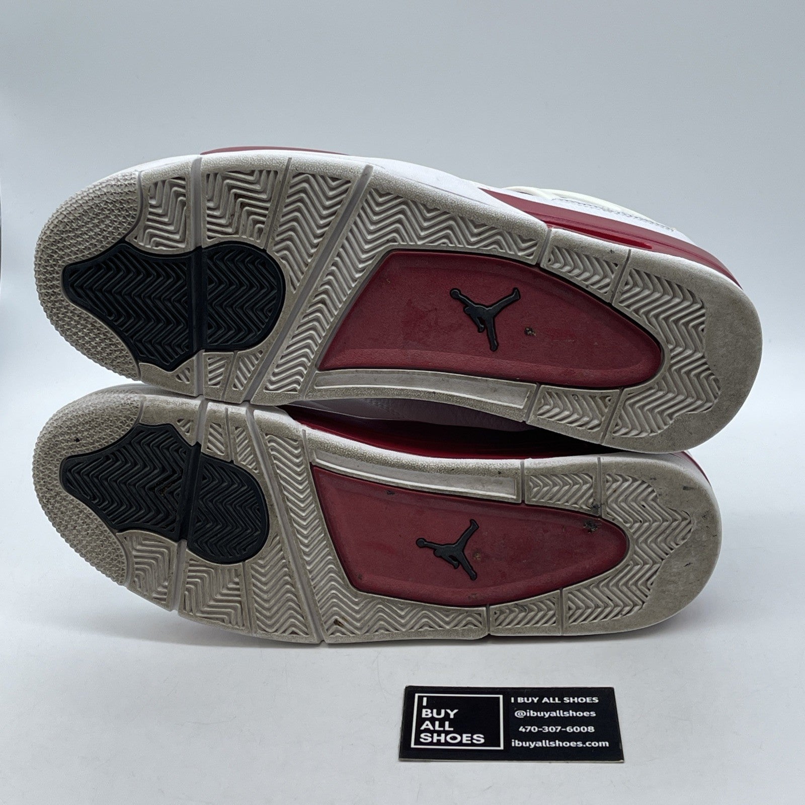 Size 11 - Jordan 4 Retro alternate 89 2016 White Red Leather (308497-106)