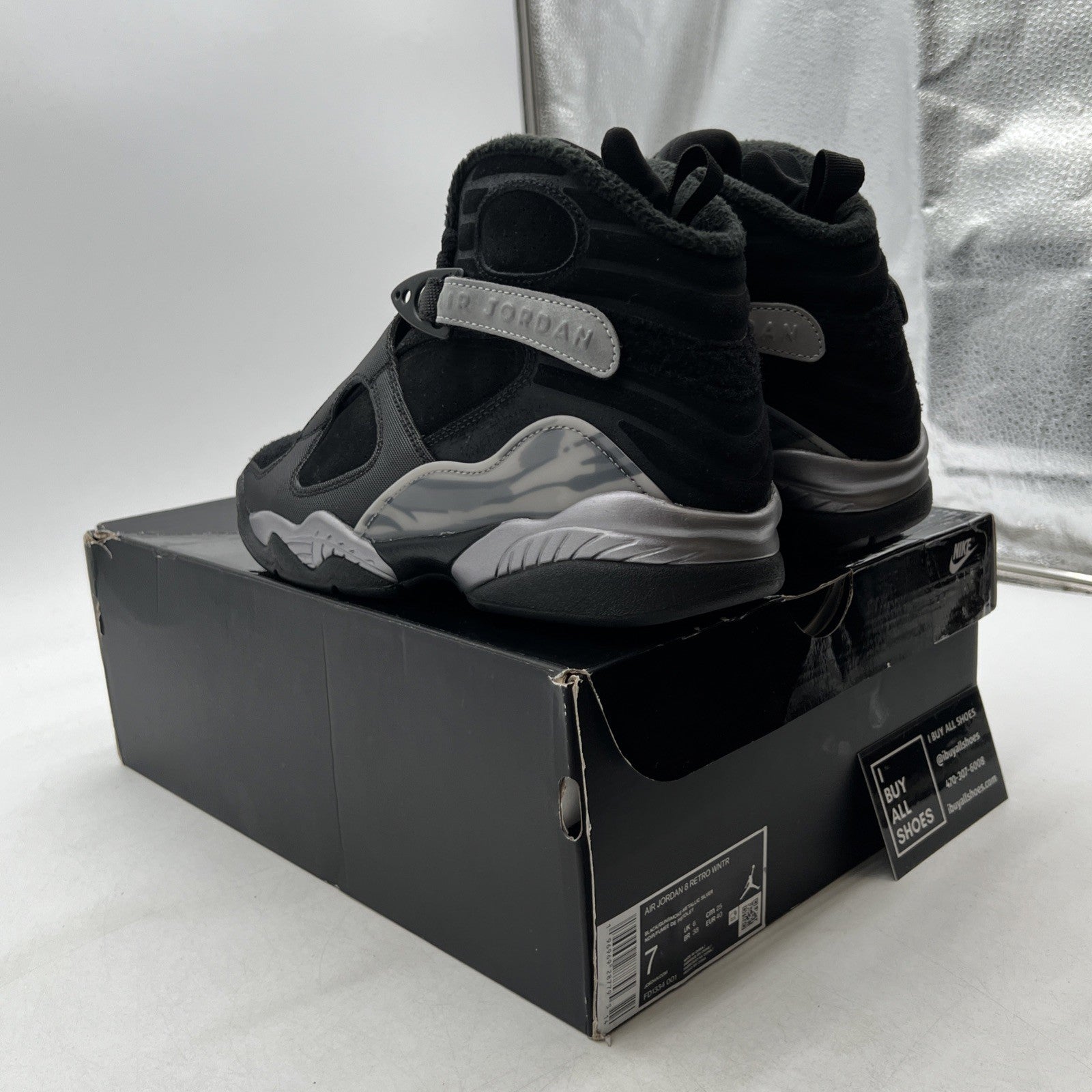 Size 7 - Air Jordan 8 Retro Winterized Gunsmoke (FD1334-001)