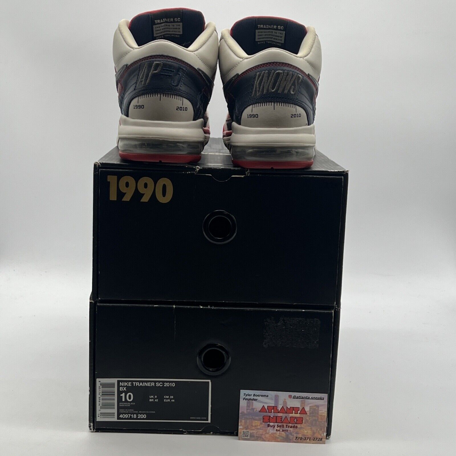 Size 10 - Nike Air Trainer SC 2010 BX 20th Anniversary Pack (409718-200)
