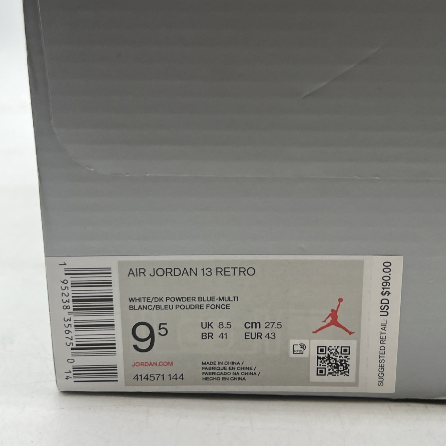 Size 9.5 - Air Jordan 13 Retro Obsidian (414571-144)