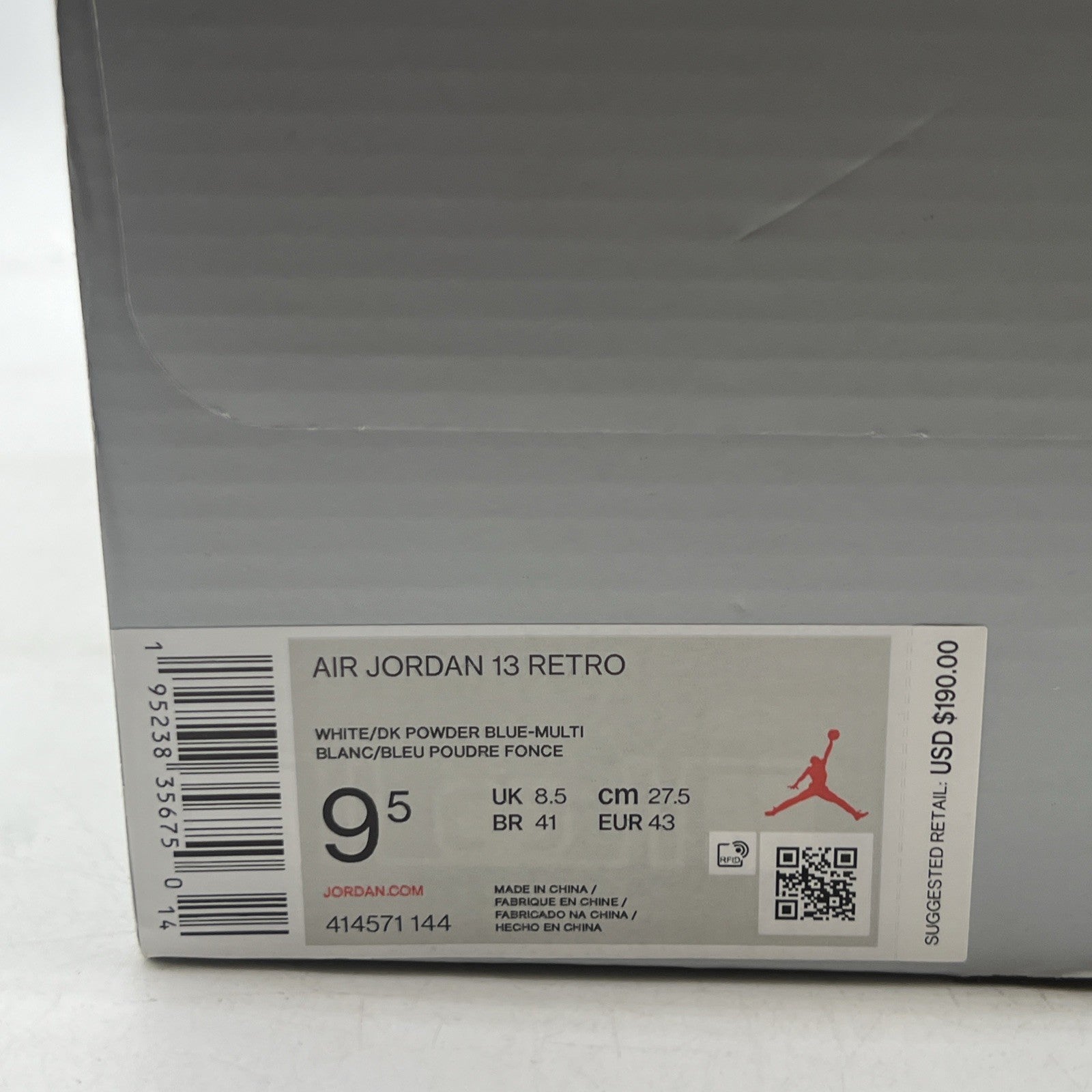 Size 9.5 - Air Jordan 13 Retro Obsidian (414571-144)