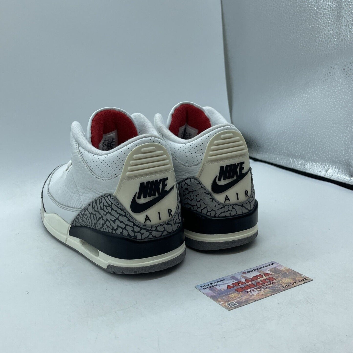 Size 8.5 - Jordan 3 Retro Mid White Cement Reimagined Suede Leather (DN3707-100)