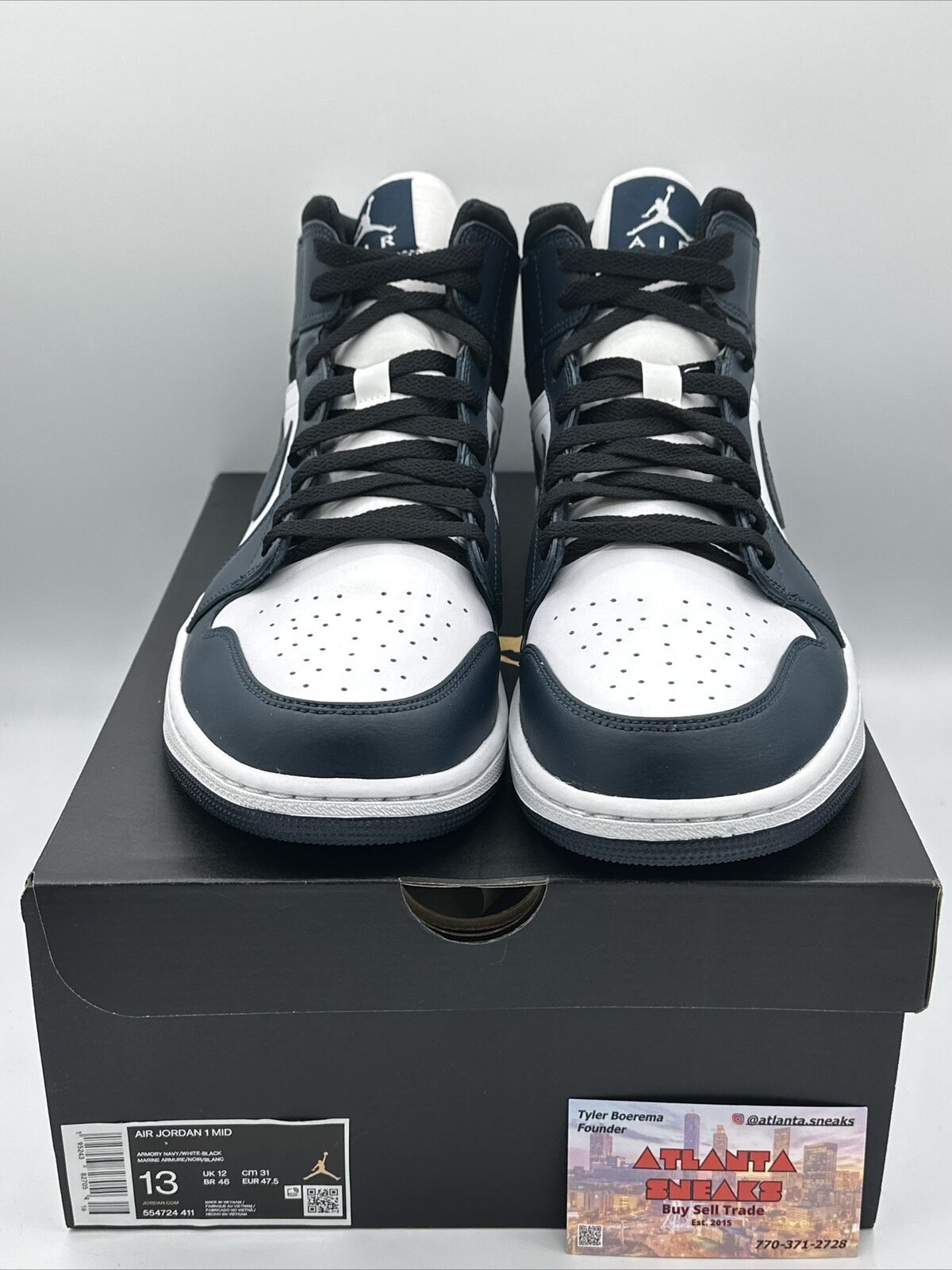 Size 13 - Jordan 1 Mid Armory Navy 2021