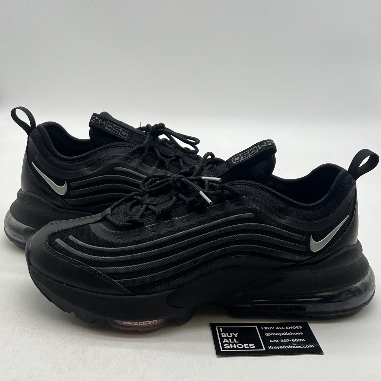Size 12 - Nike Air Max Zoom 950 Black Metallic Silver (CJ6700-001)