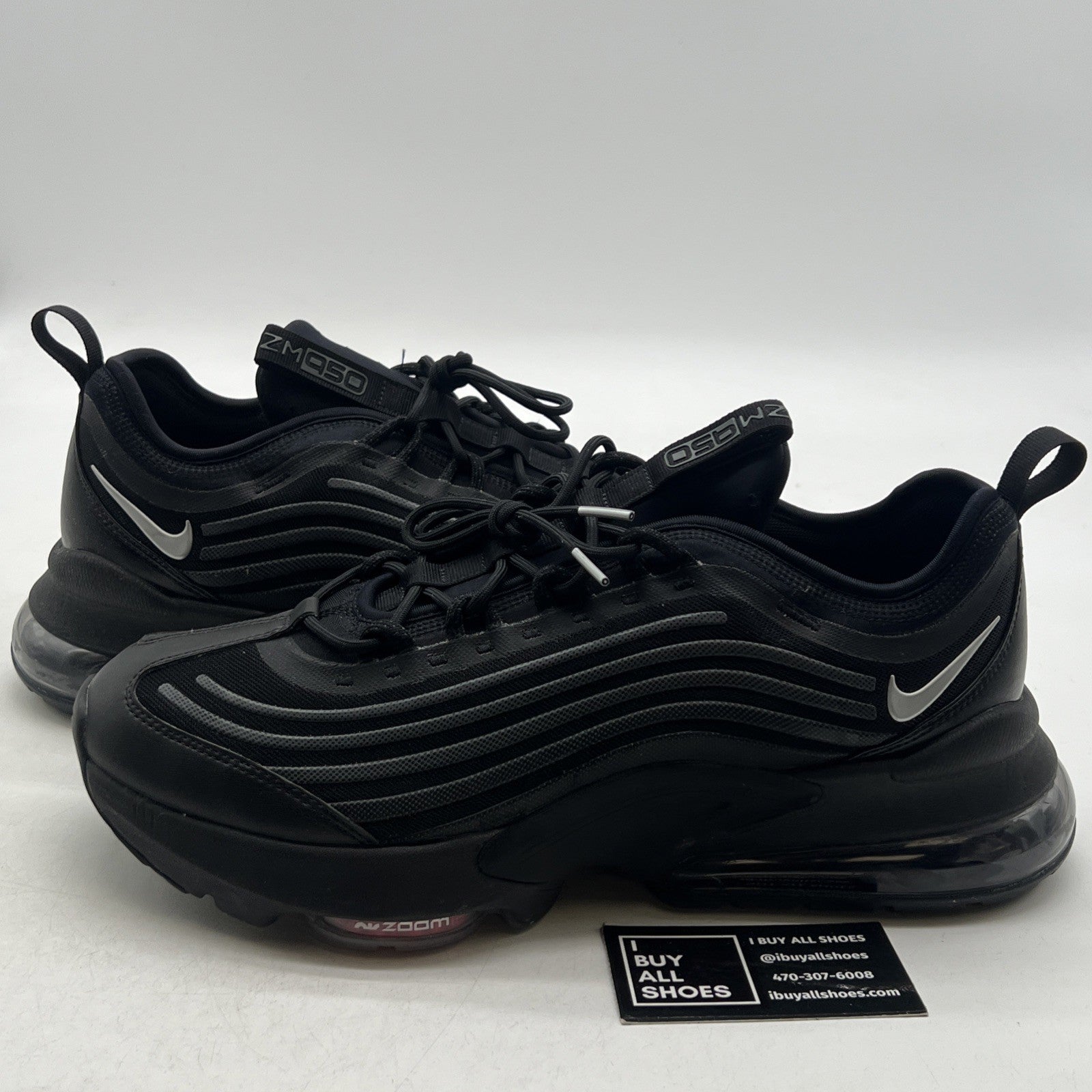 Size 12 - Nike Air Max Zoom 950 Black Metallic Silver (CJ6700-001)