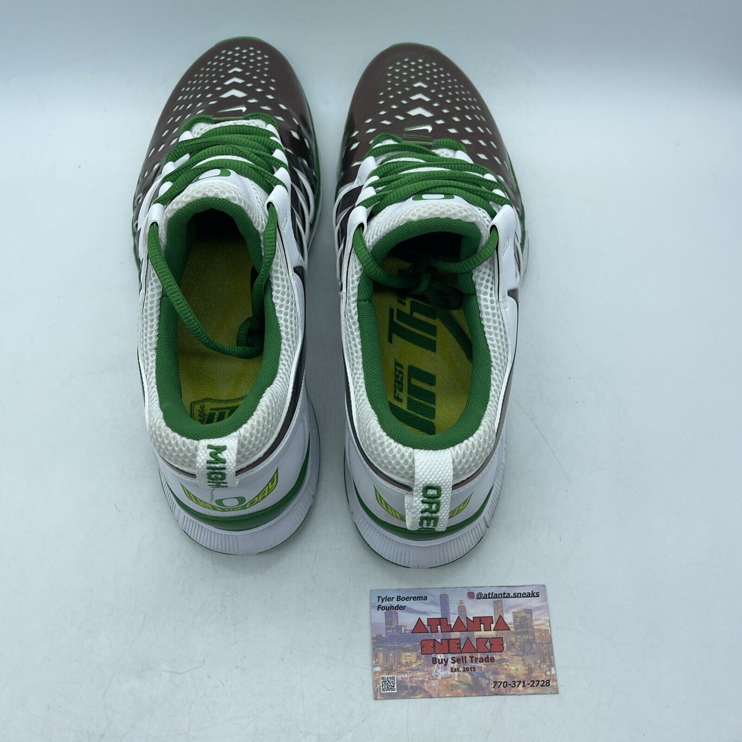 Size 11 - Nike Free Trainer 5.0 Oregon Win The Day Green White (621936-301)