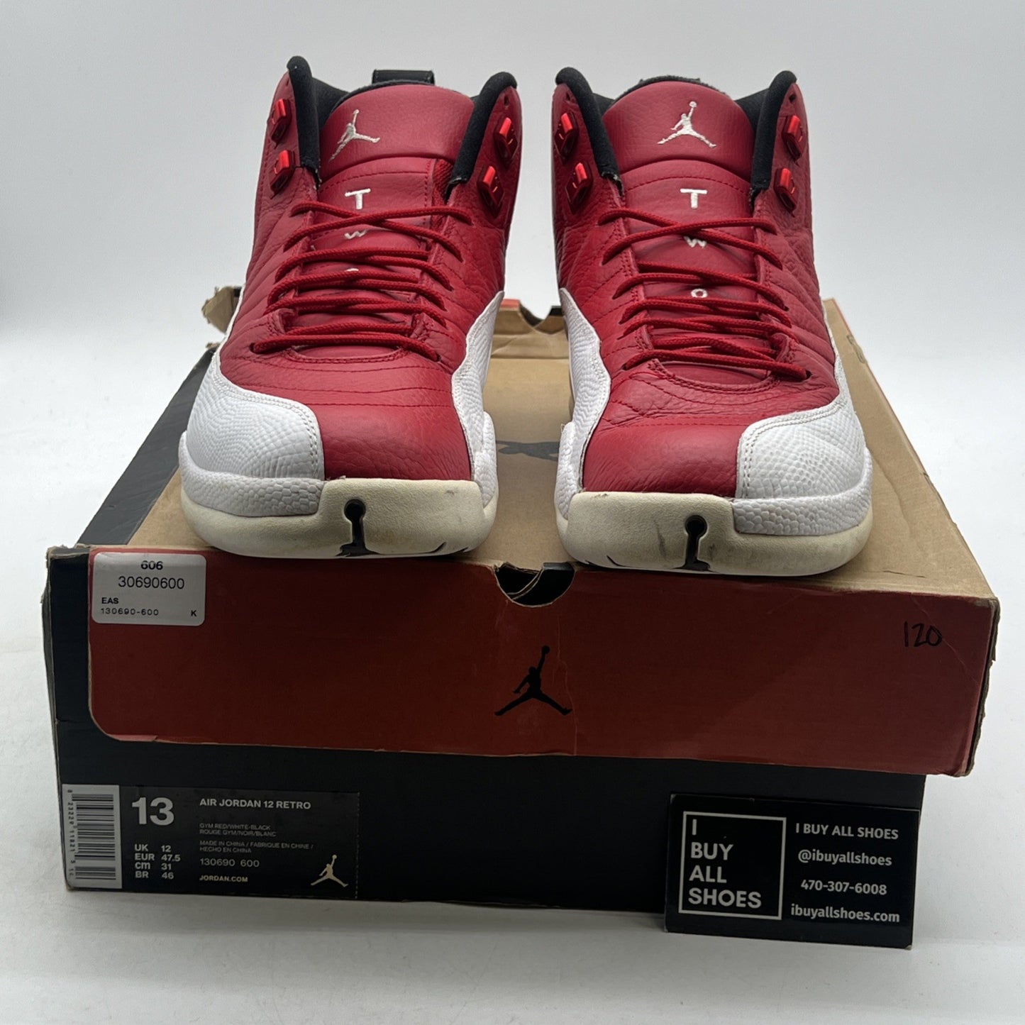 Size 13 - Air Jordan 12 Retro Gym Red (130690-600)