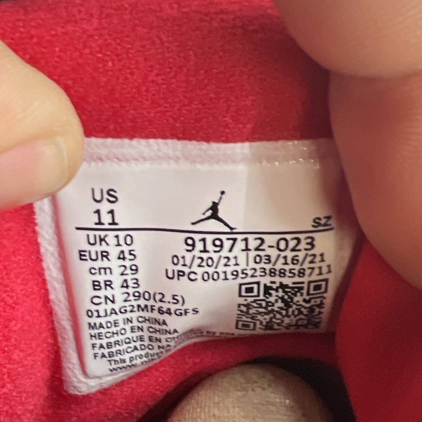 Size 11 - Air Jordan 11 Retro IE 2021 Low Bred (919712-023)