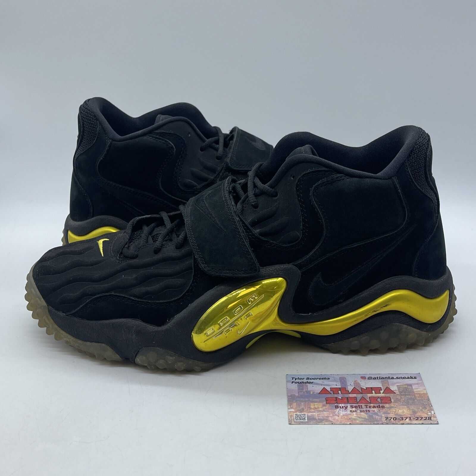 Size 12 - Nike Air Zoom Turf Jet 97 Qs Oregon Ducks Black Suede (585387-002)