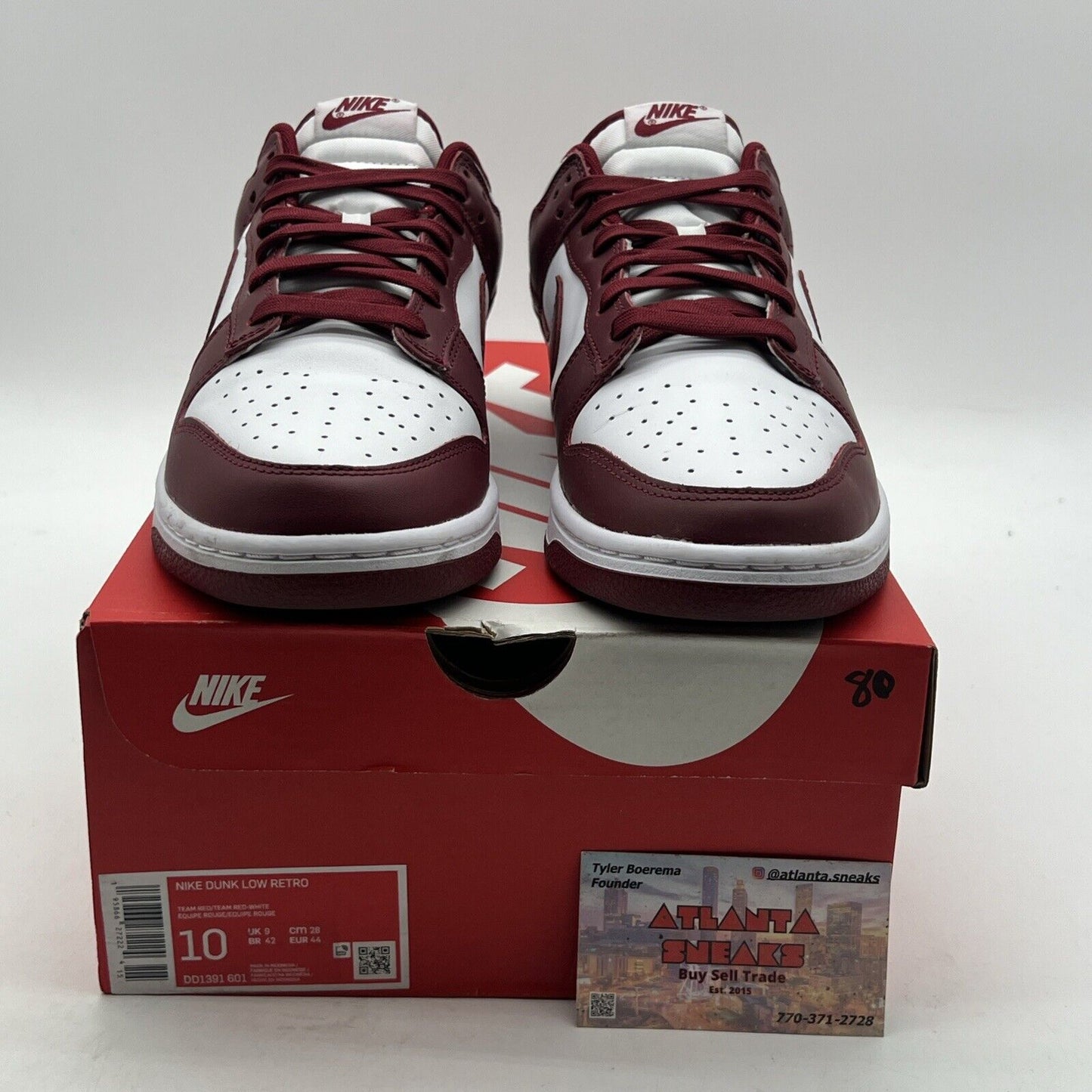 Size 10 - Nike Dunk Low Team Red (DD1391-601)