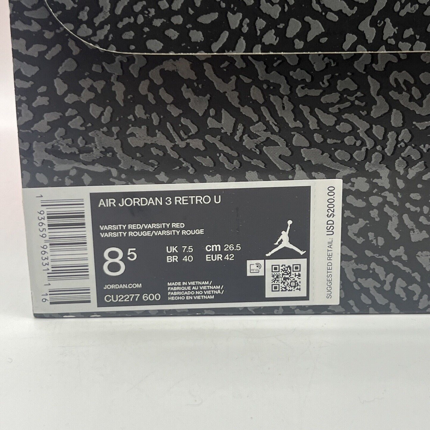 Size 8.5 - Air Jordan 3 Retro SE Unite - CHI Exclusive