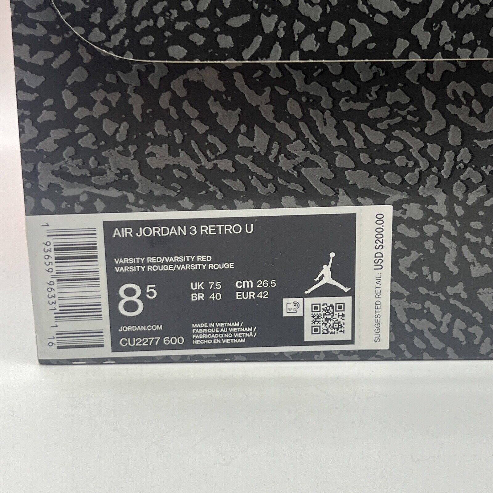 Size 8.5 - Air Jordan 3 Retro SE Unite - CHI Exclusive