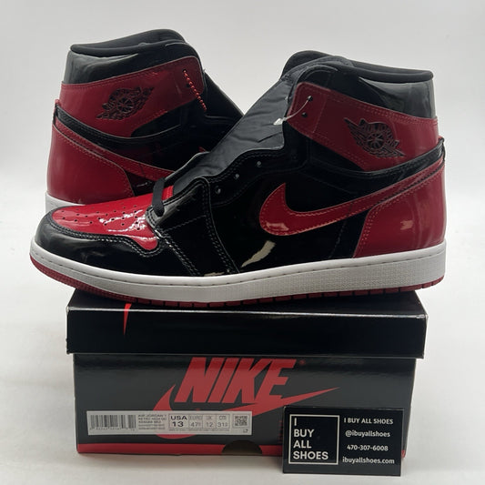Size 13 - Air Jordan 1 Retro OG High Patent Bred (555088-063)